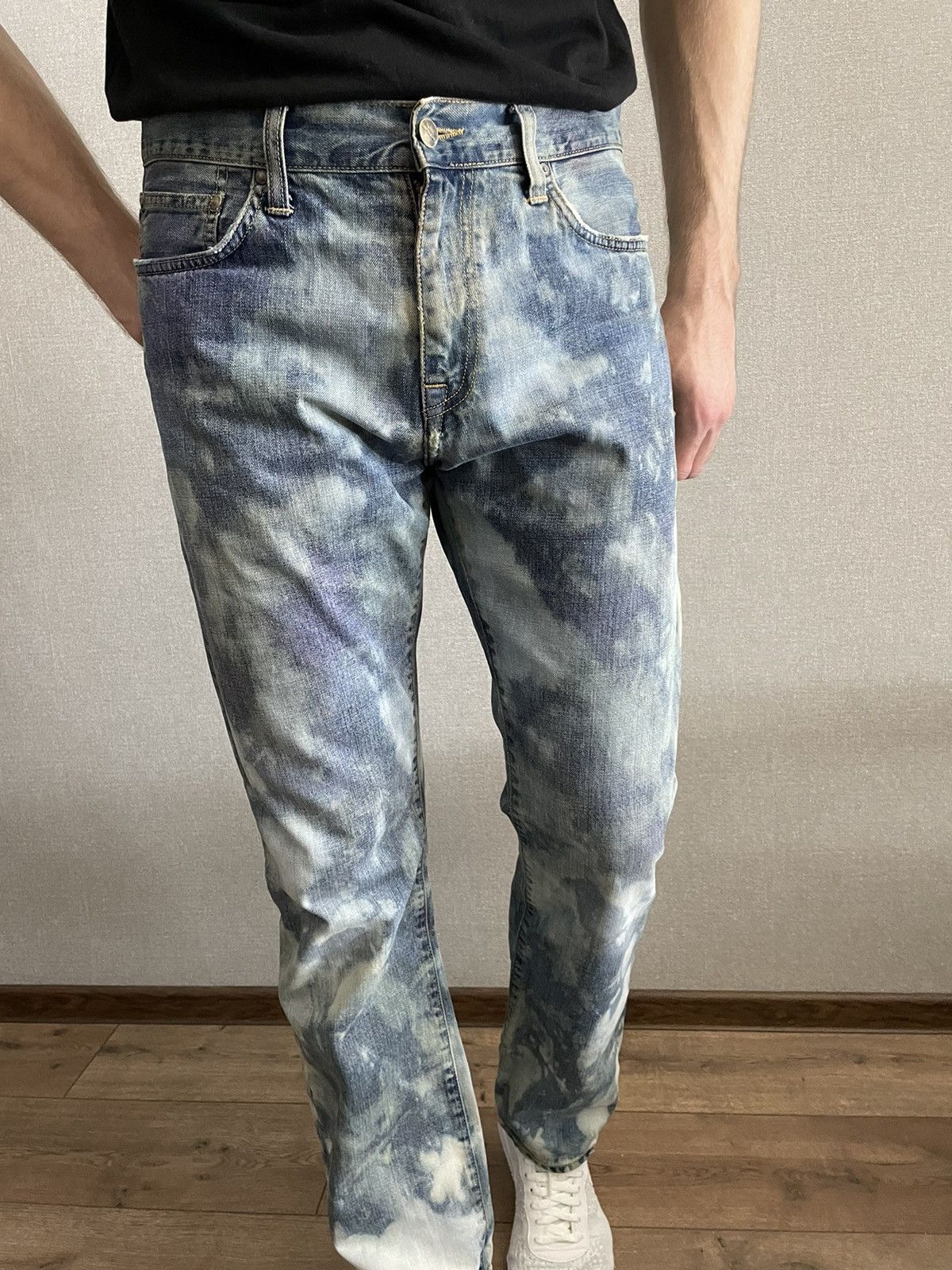 Carhartt × Carhartt Wip CARHARTT WIP Davies Pants jeans Tie Dye effect hand made Size US 32 / EU 48 - 7 Thumbnail
