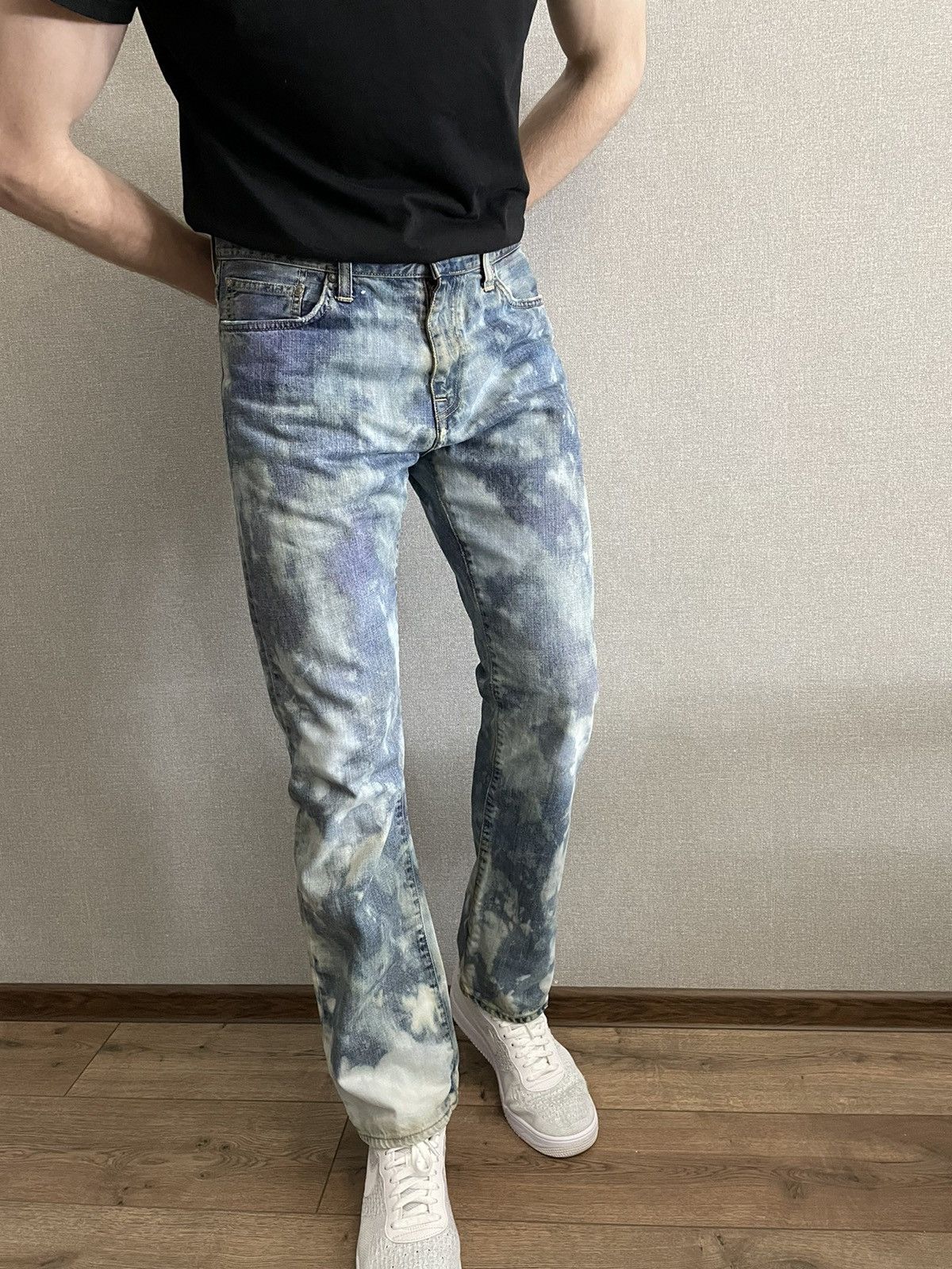 Carhartt × Carhartt Wip CARHARTT WIP Davies Pants jeans Tie Dye effect hand made Size US 32 / EU 48 - 2 Thumbnail