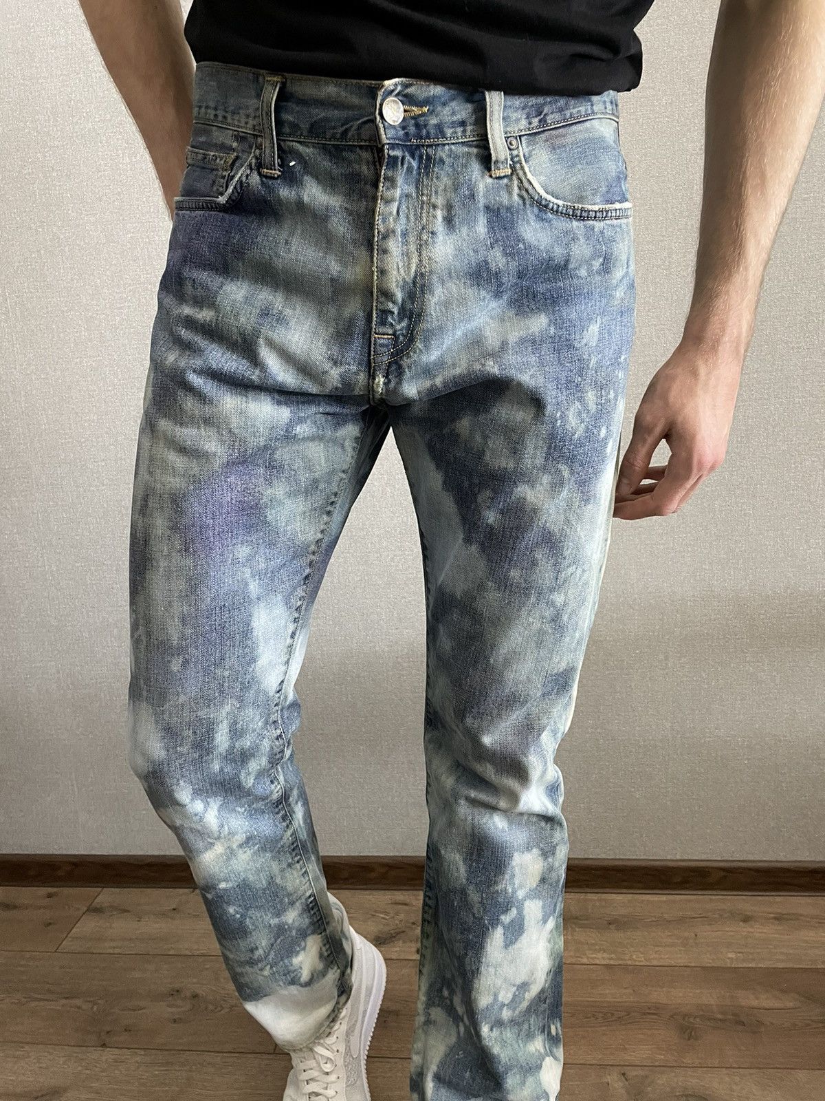 Carhartt × Carhartt Wip CARHARTT WIP Davies Pants jeans Tie Dye effect hand made Size US 32 / EU 48 - 6 Thumbnail