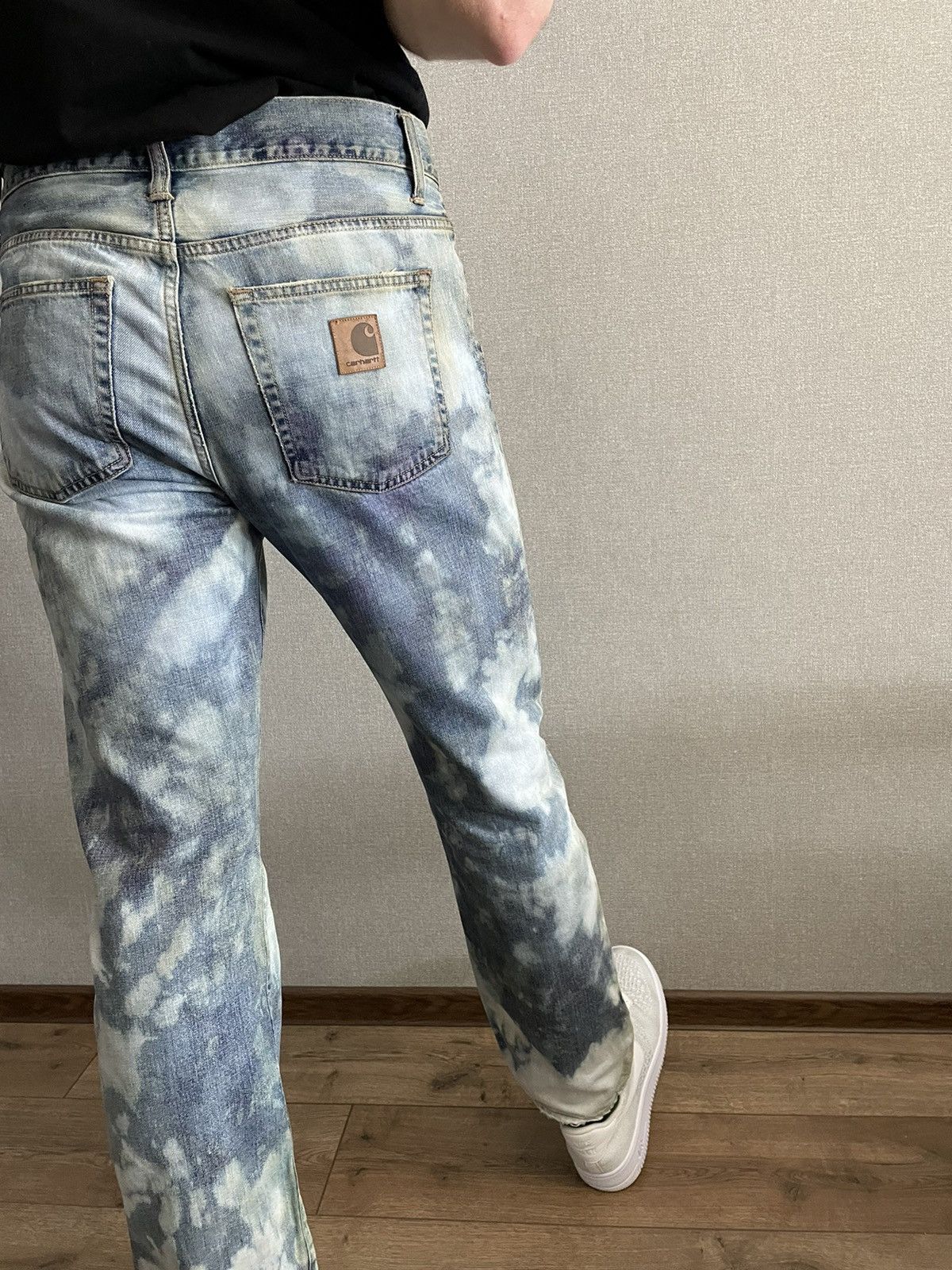 Carhartt × Carhartt Wip CARHARTT WIP Davies Pants jeans Tie Dye effect hand made Size US 32 / EU 48 - 1 Thumbnail