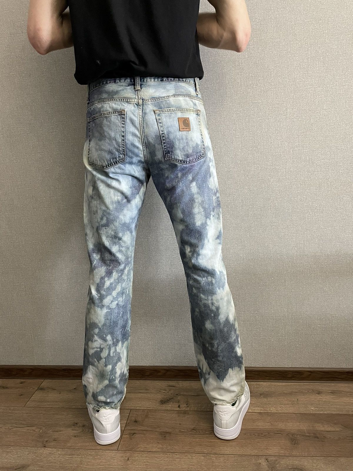 Carhartt × Carhartt Wip CARHARTT WIP Davies Pants jeans Tie Dye effect hand made Size US 32 / EU 48 - 8 Thumbnail