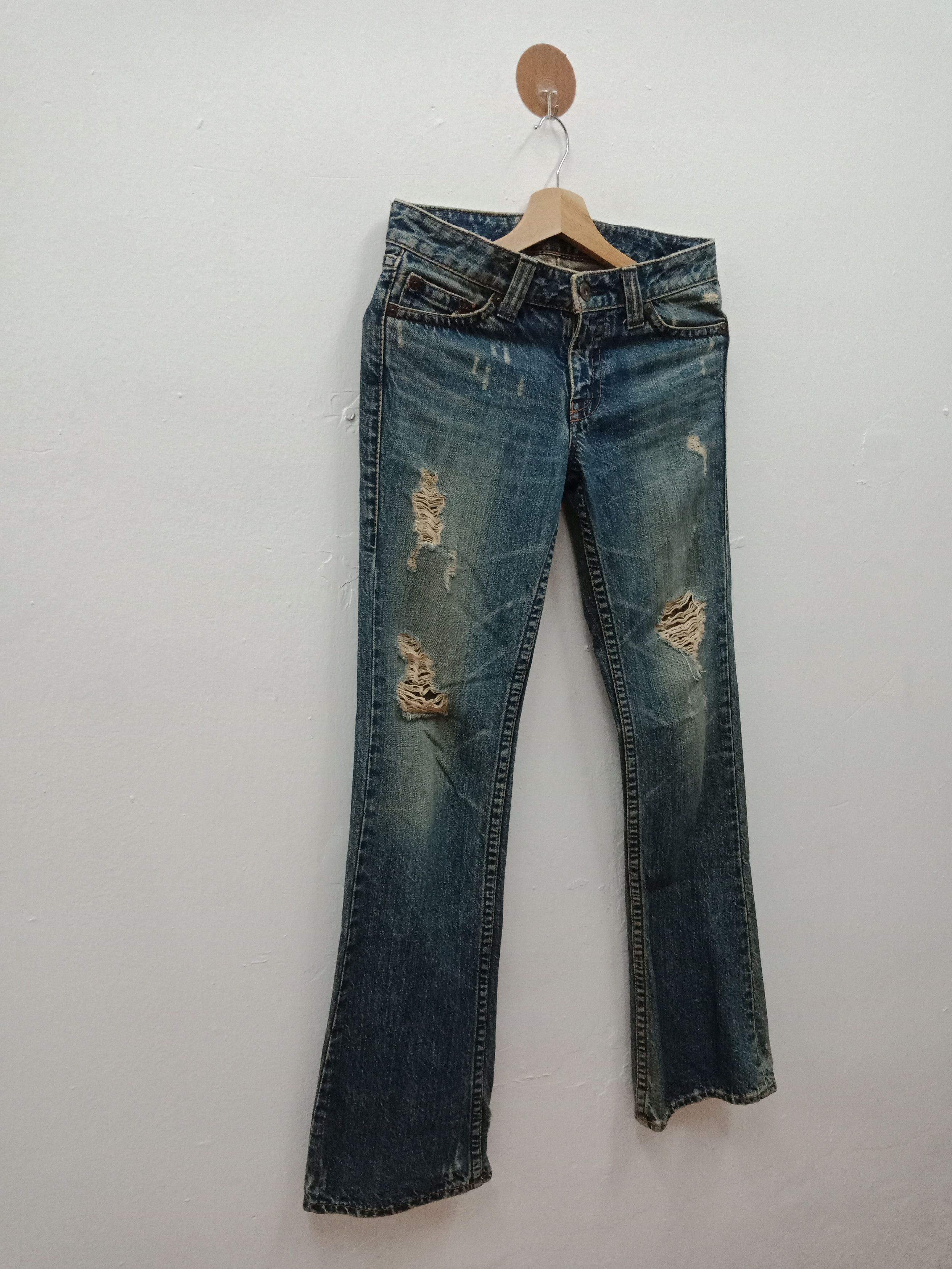 In The Attic Material Girl Distressed Shredded Size US 30 / EU 46 - 4 Thumbnail