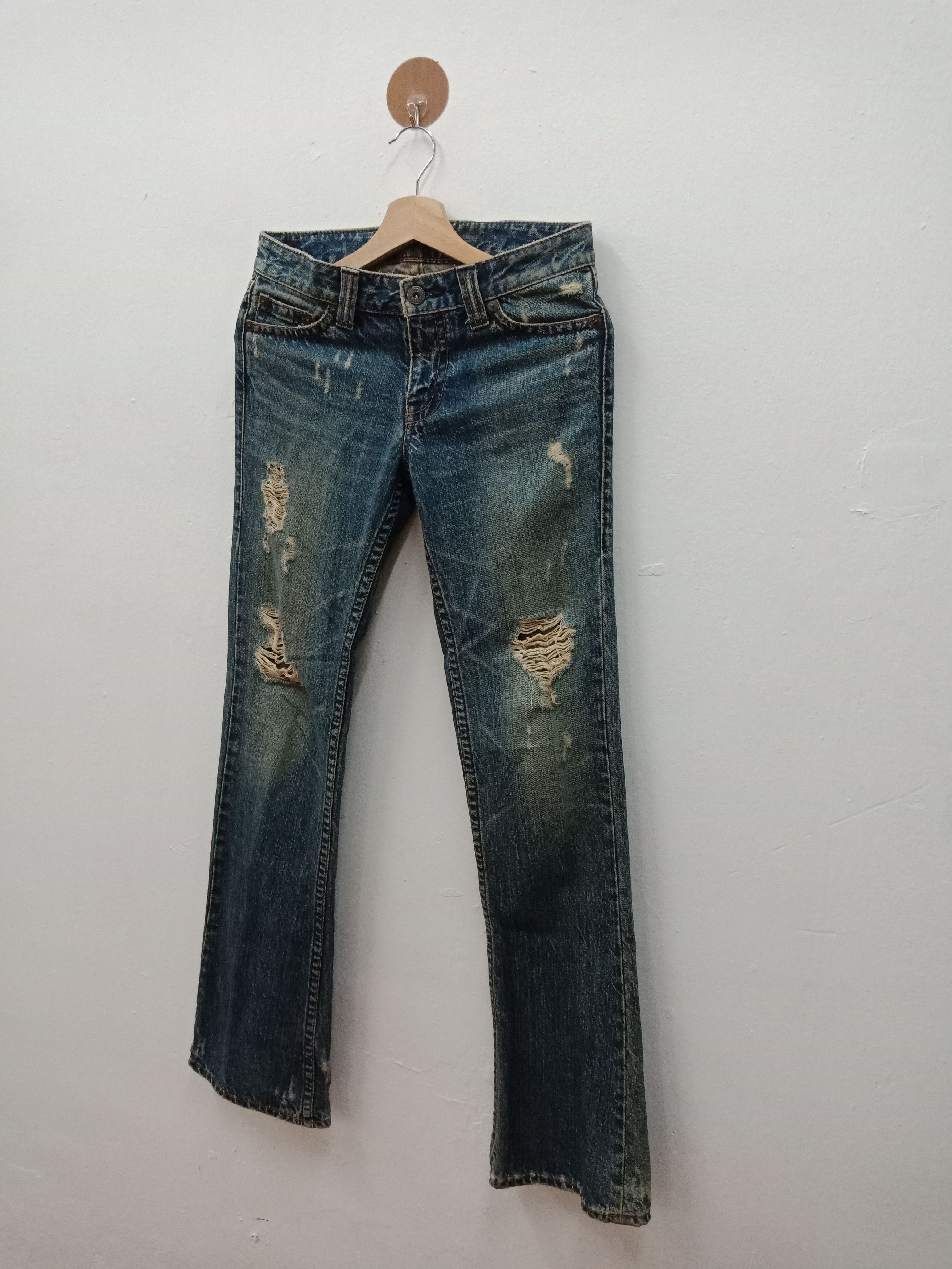 In The Attic Material Girl Distressed Shredded Size US 30 / EU 46 - 3 Thumbnail