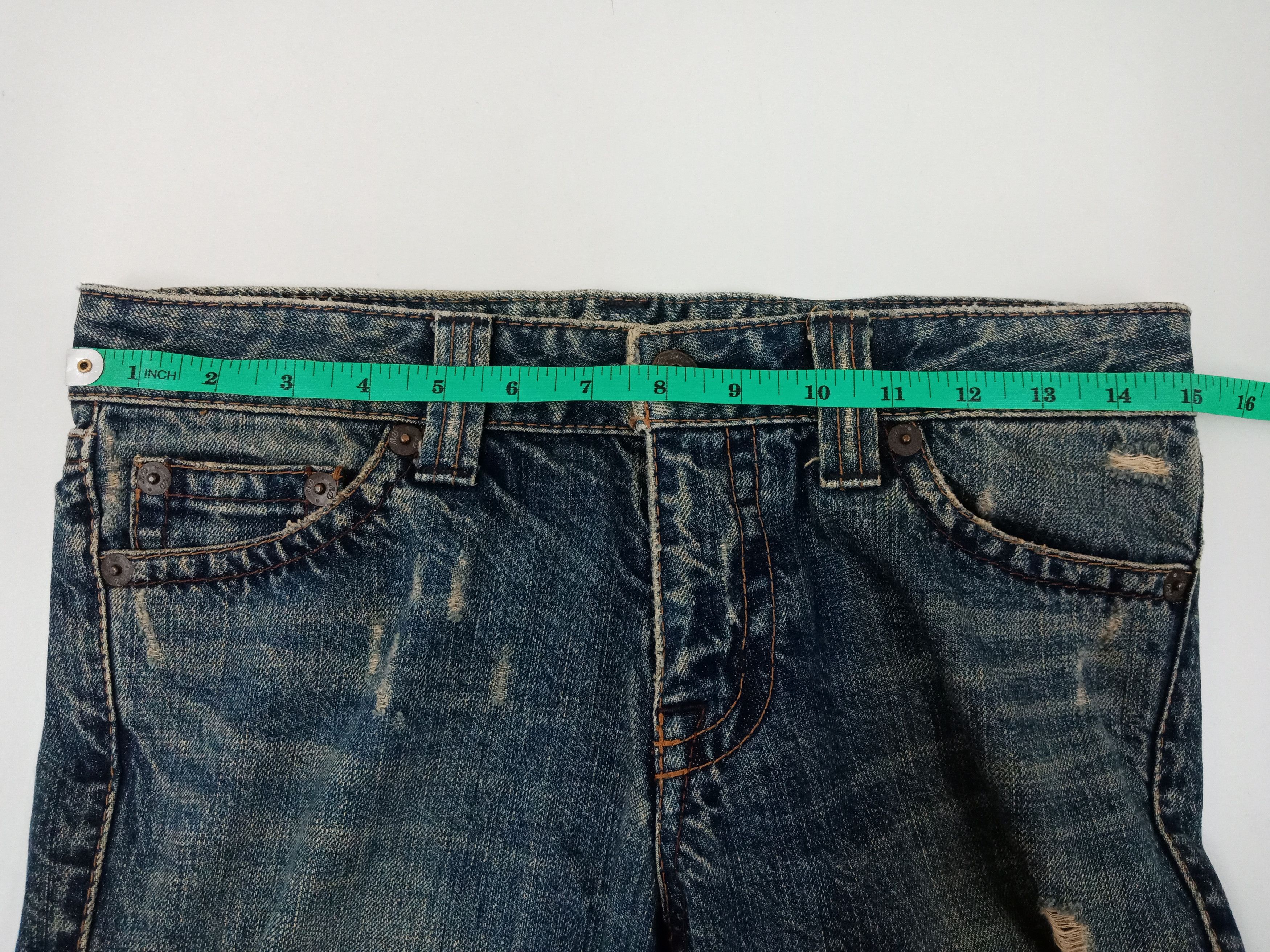 In The Attic Material Girl Distressed Shredded Size US 30 / EU 46 - 8 Thumbnail