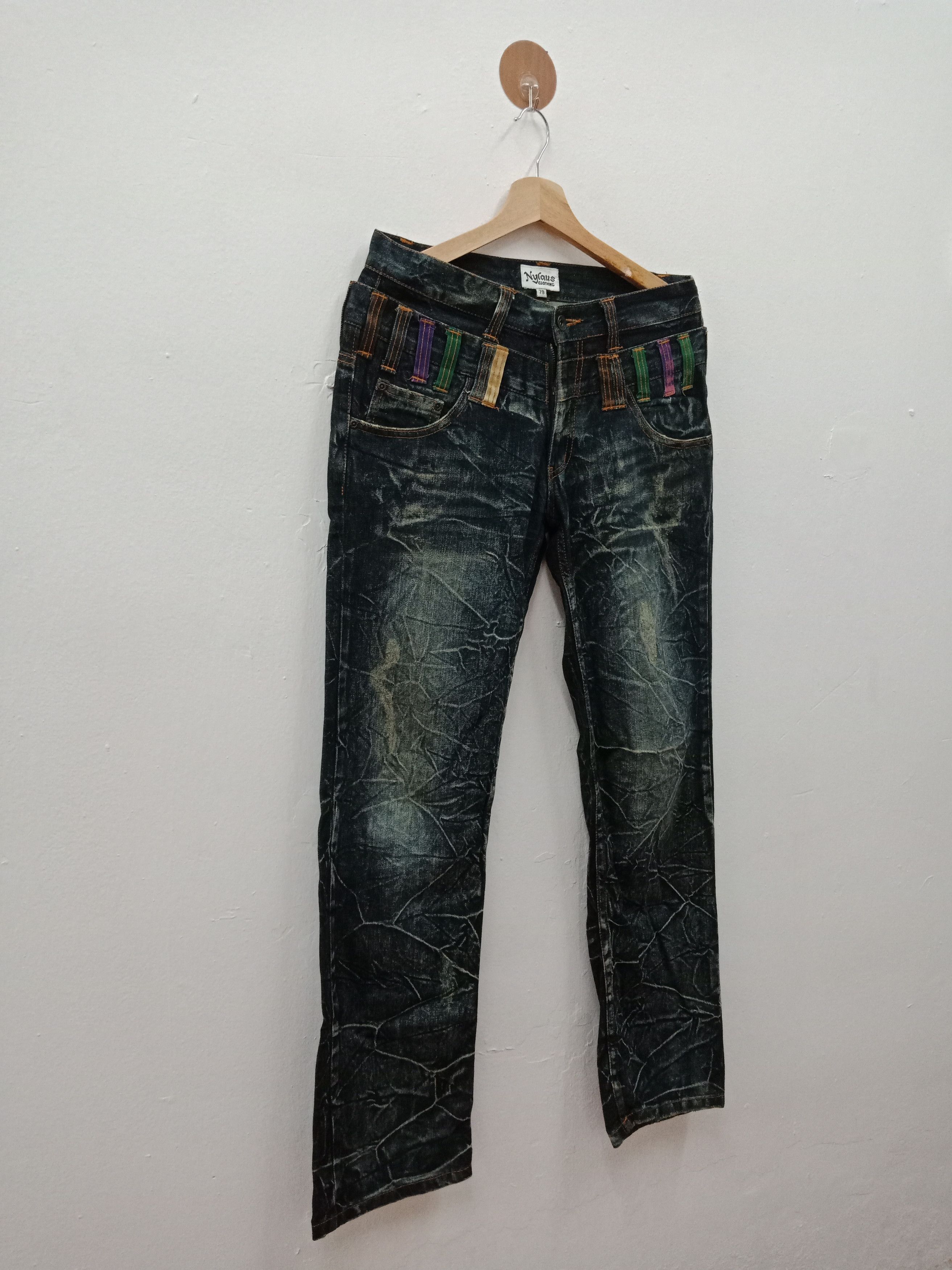 semanticdesign Nylaus Double Waist Rusty Distressed Shredded Size US 32 / EU 48 - 4 Thumbnail