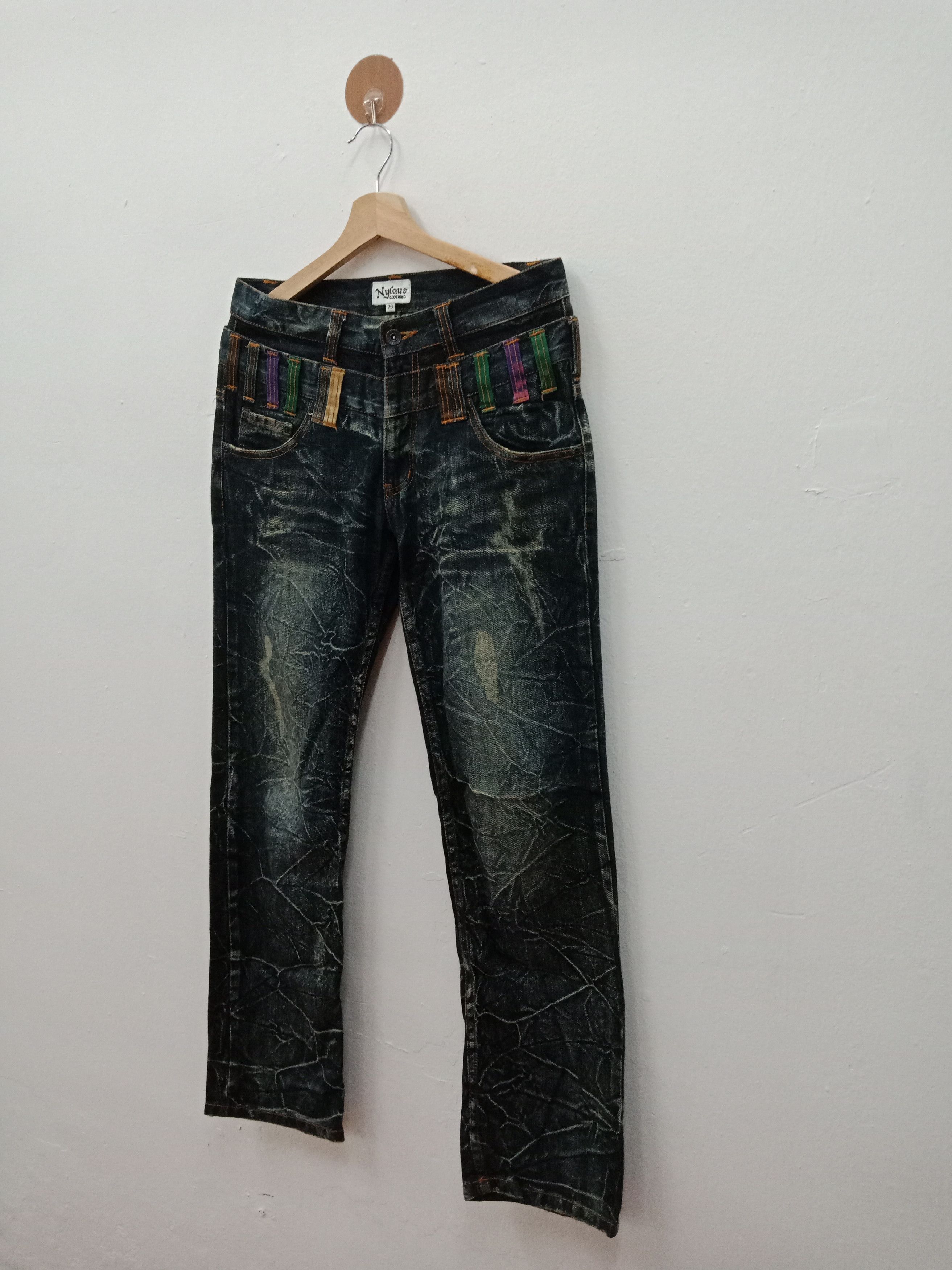 semanticdesign Nylaus Double Waist Rusty Distressed Shredded Size US 32 / EU 48 - 3 Thumbnail
