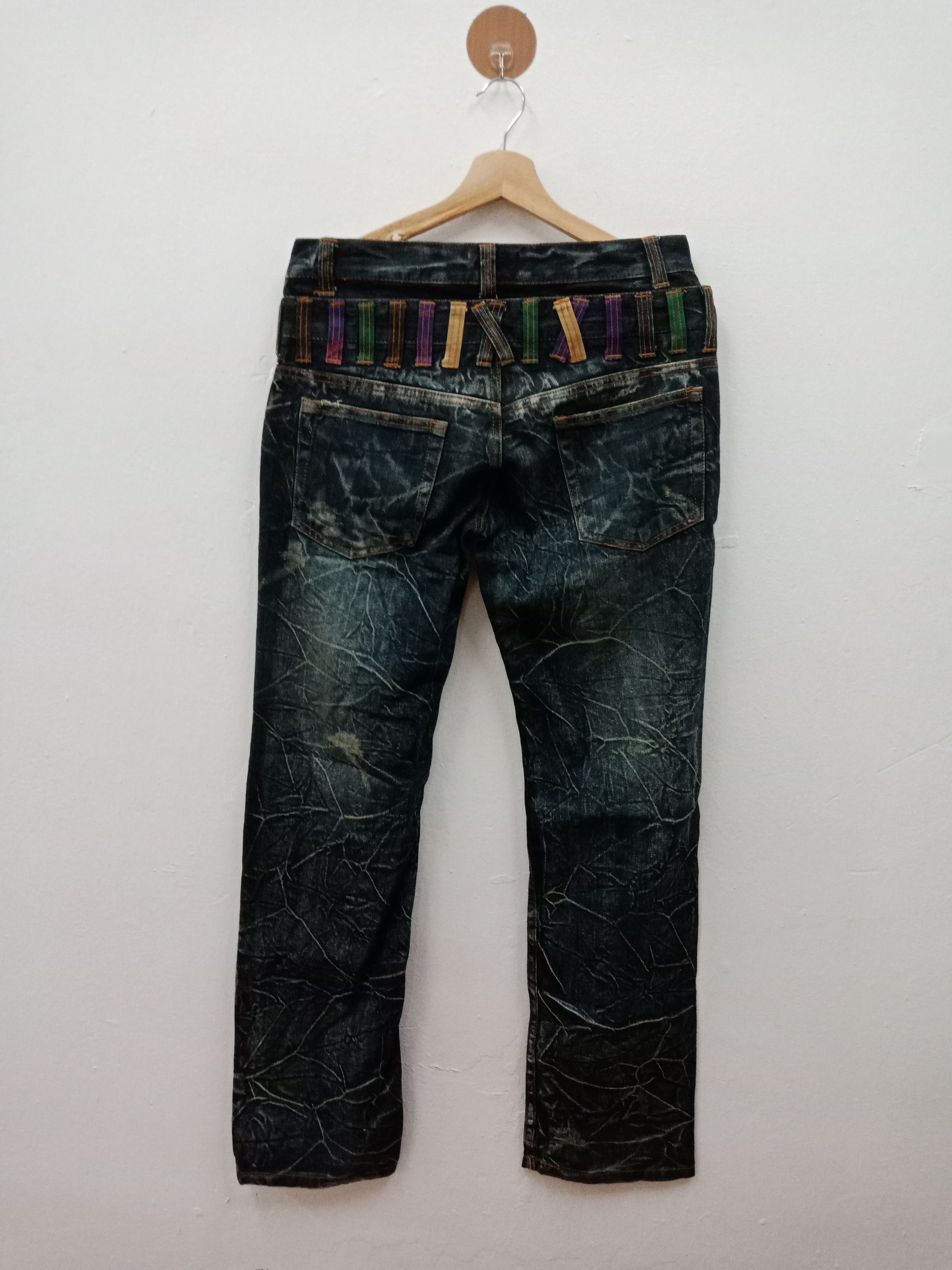 semanticdesign Nylaus Double Waist Rusty Distressed Shredded Size US 32 / EU 48 - 2 Thumbnail