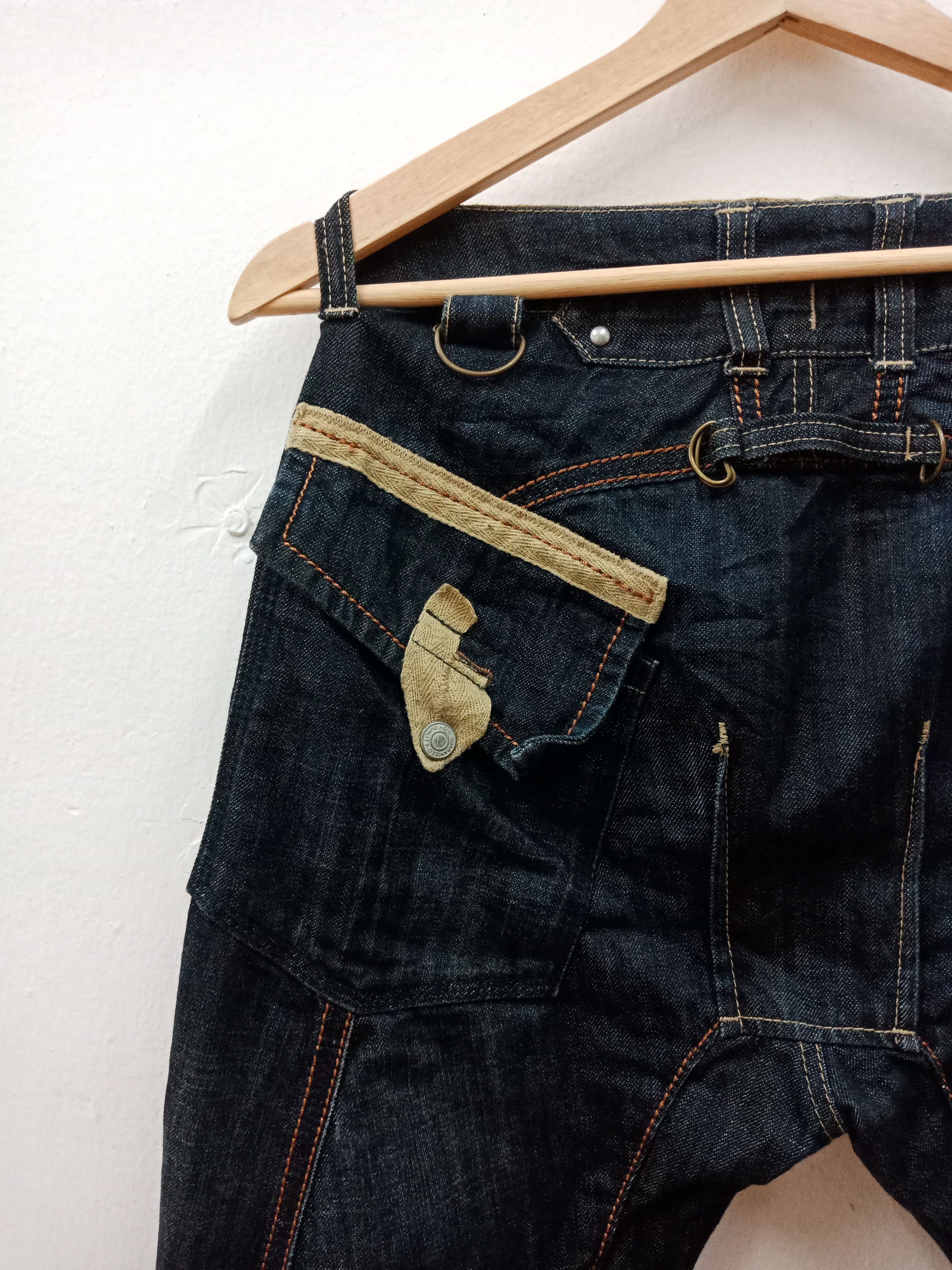 PPFM PPFM Nude Brown 2 Tones Patchworks Pockets Buckle Size US 32 / EU 48 - 9 Thumbnail