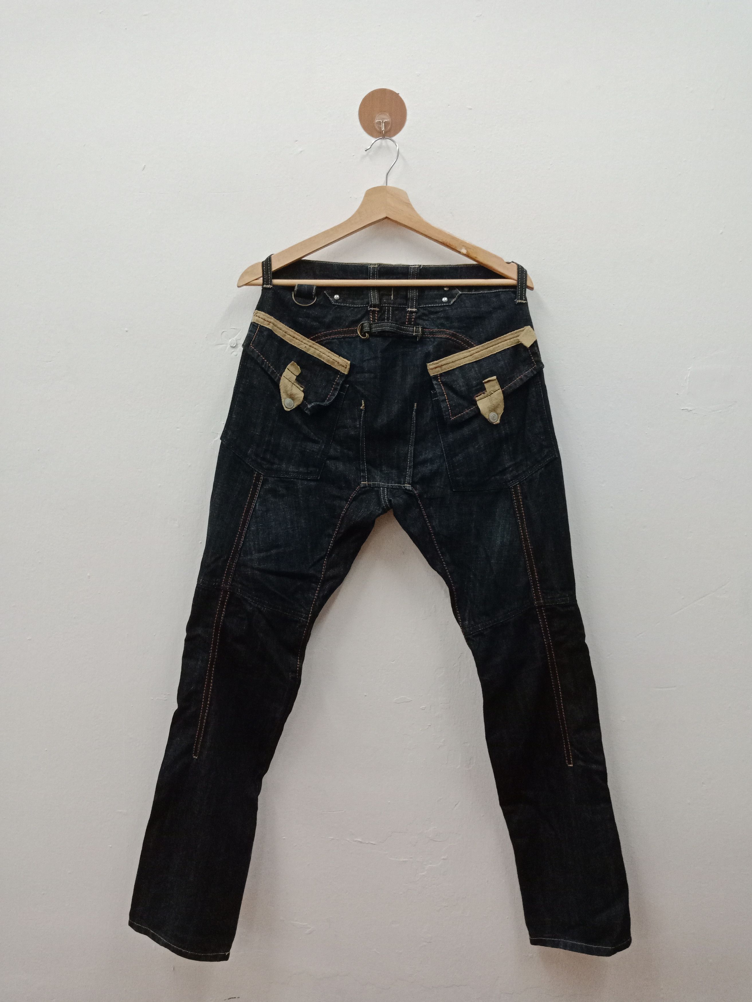 PPFM PPFM Nude Brown 2 Tones Patchworks Pockets Buckle Size US 32 / EU 48 - 2 Thumbnail