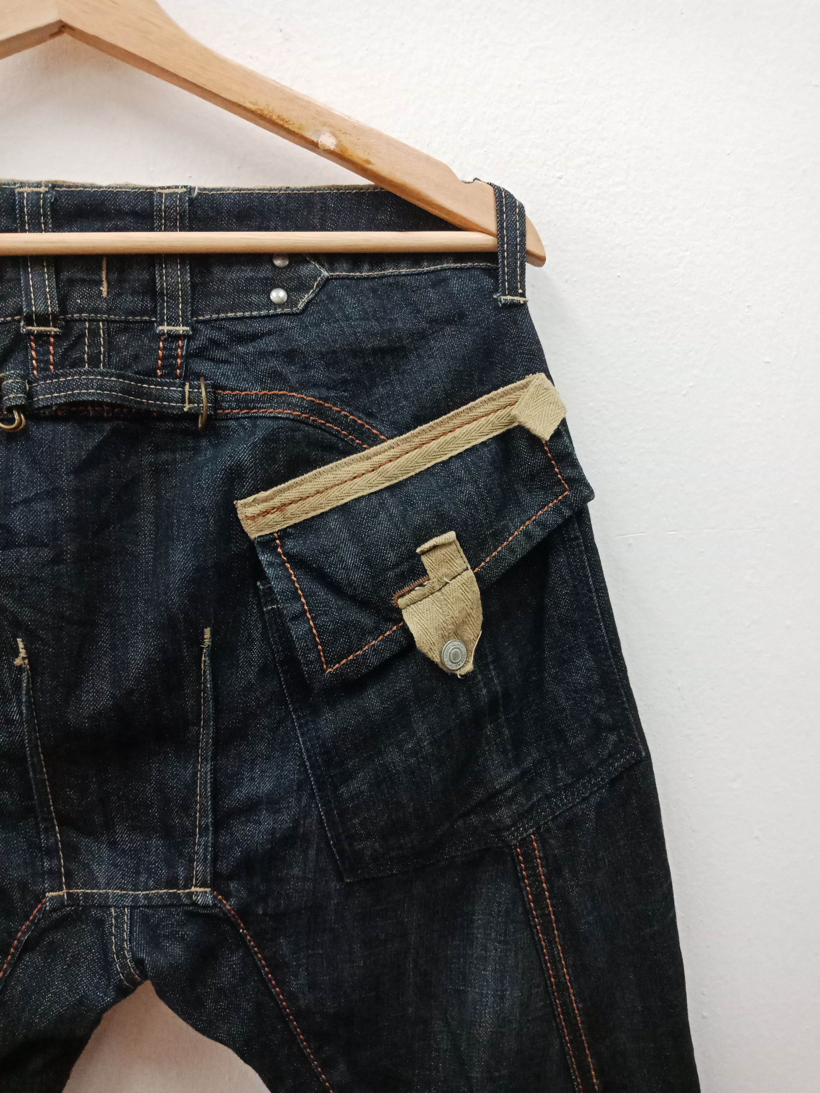 PPFM PPFM Nude Brown 2 Tones Patchworks Pockets Buckle Size US 32 / EU 48 - 8 Thumbnail
