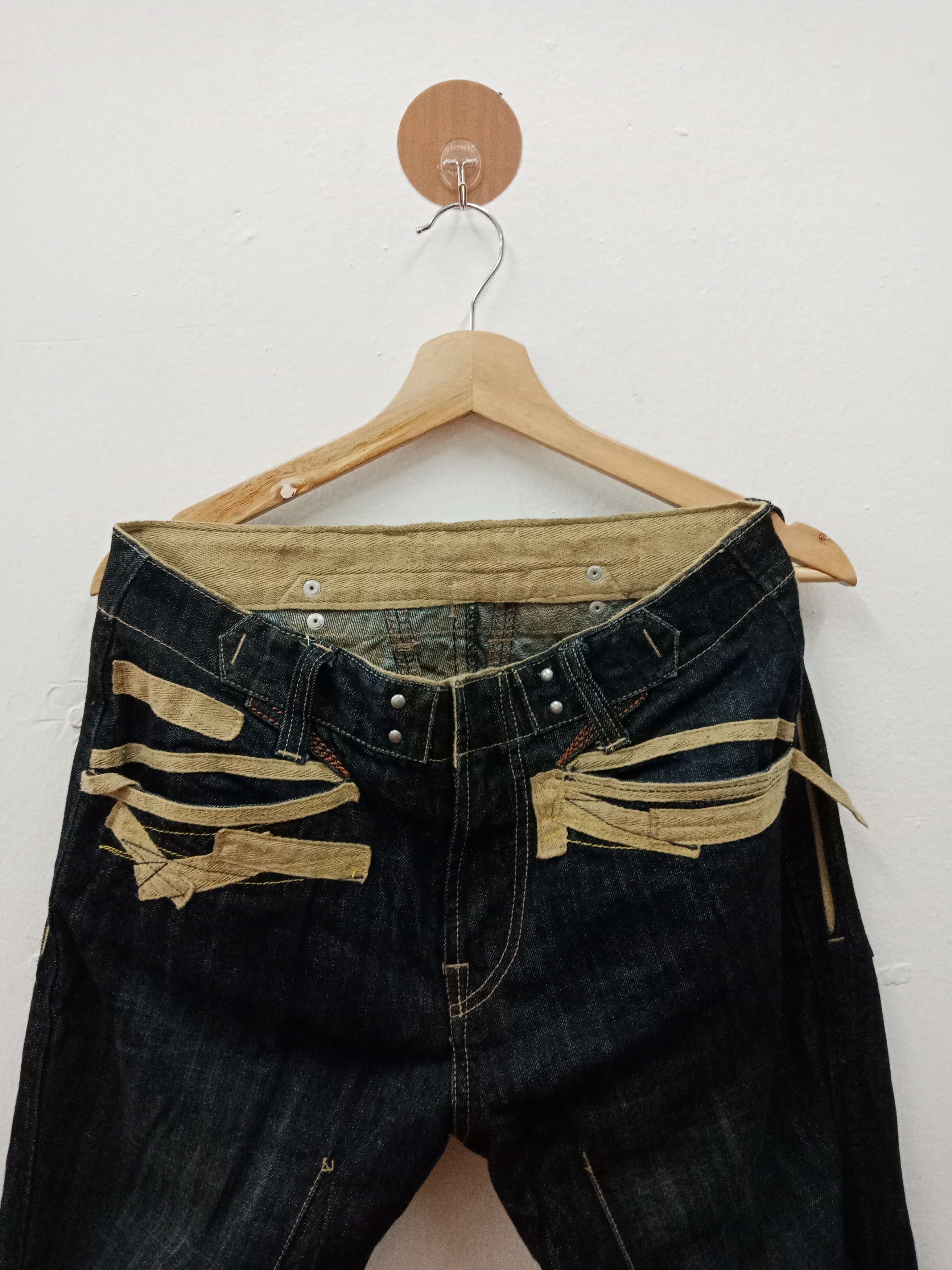 PPFM PPFM Nude Brown 2 Tones Patchworks Pockets Buckle Size US 32 / EU 48 - 6 Thumbnail