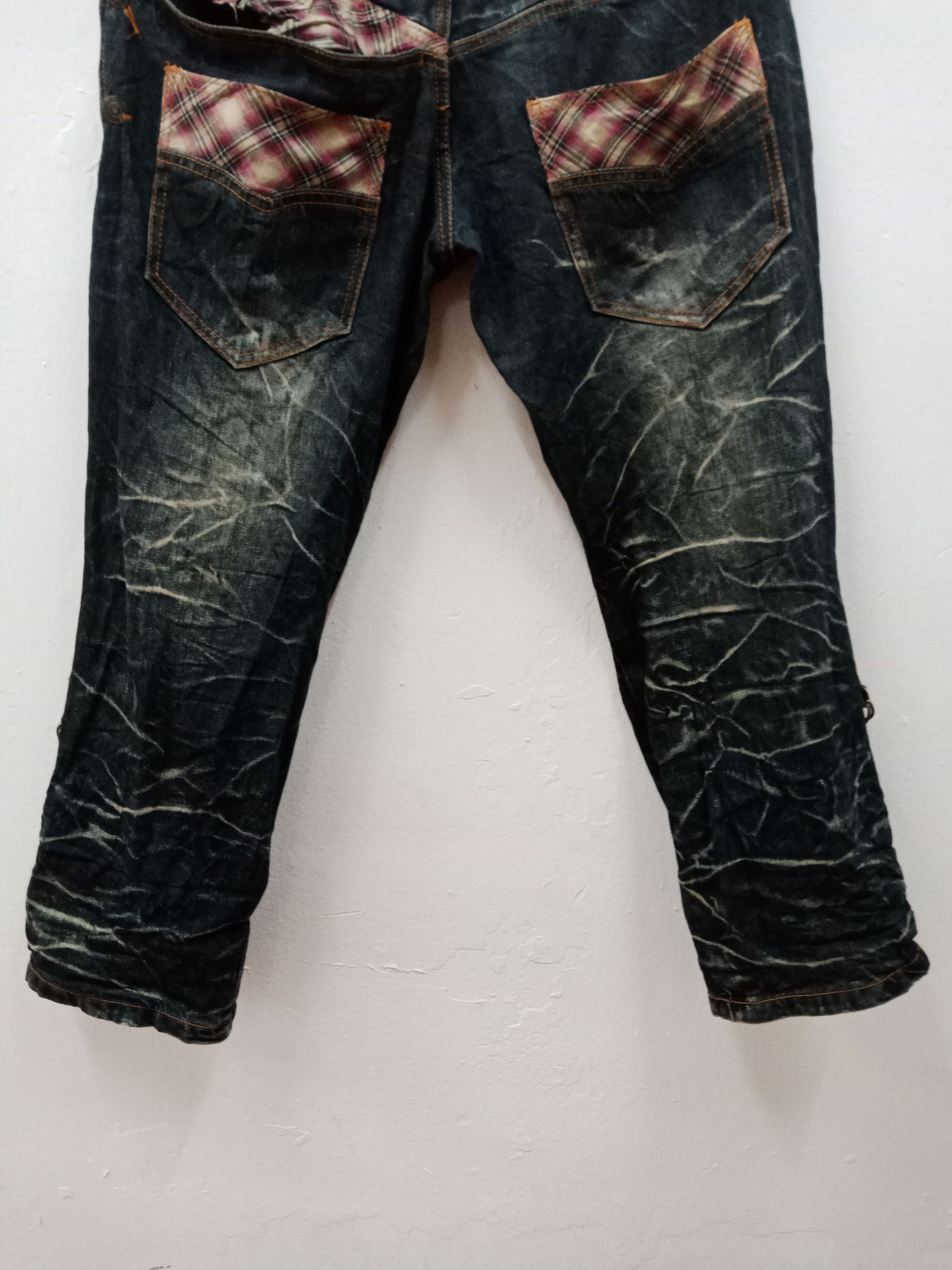 In The Attic Nylaus Double Waist Patchworks MultiZippers Foldable Legs Size US 32 / EU 48 - 9 Thumbnail