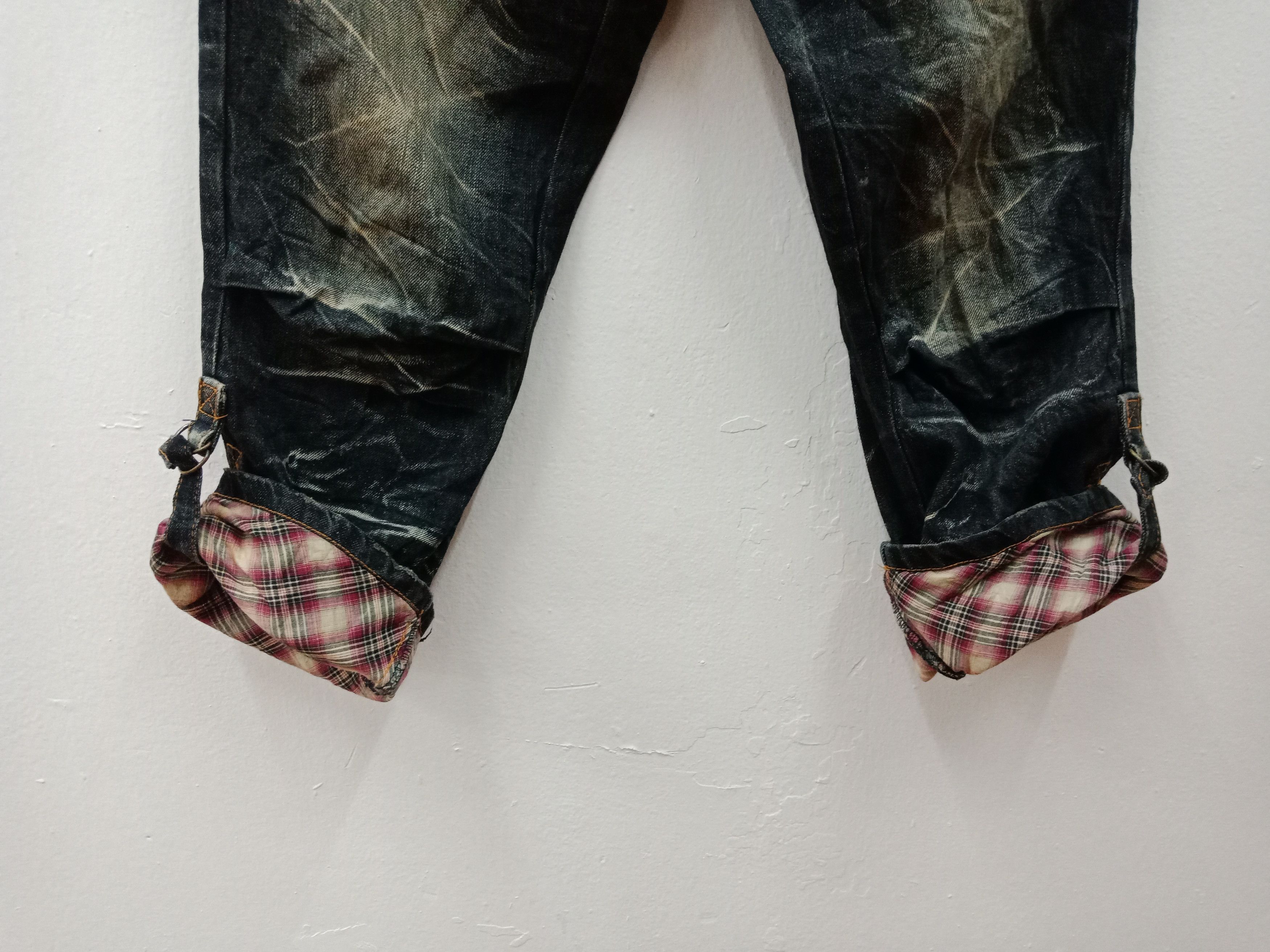 In The Attic Nylaus Double Waist Patchworks MultiZippers Foldable Legs Size US 32 / EU 48 - 10 Thumbnail