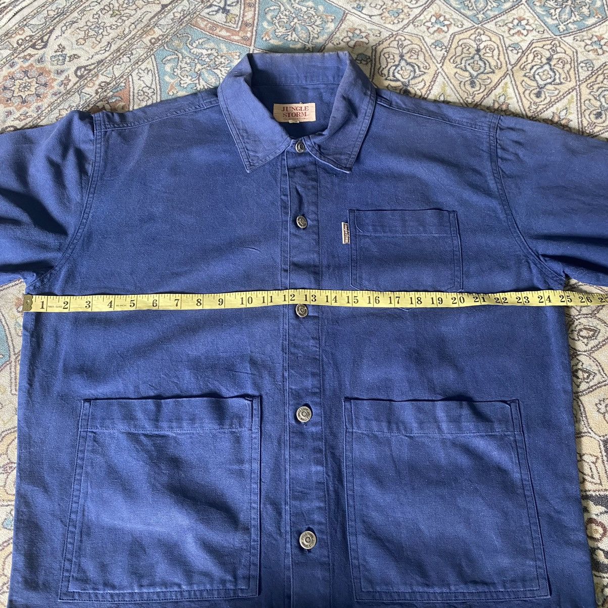 Japanese Brand Vintage Japanese JUNGLE STORM Canvas Chore Jacket Sunfaded Size US M / EU 48-50 / 2 - 14 Thumbnail