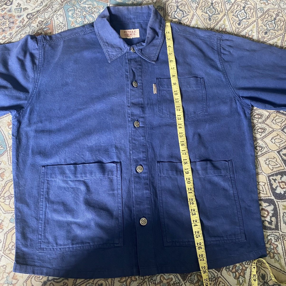 Japanese Brand Vintage Japanese JUNGLE STORM Canvas Chore Jacket Sunfaded Size US M / EU 48-50 / 2 - 15 Thumbnail