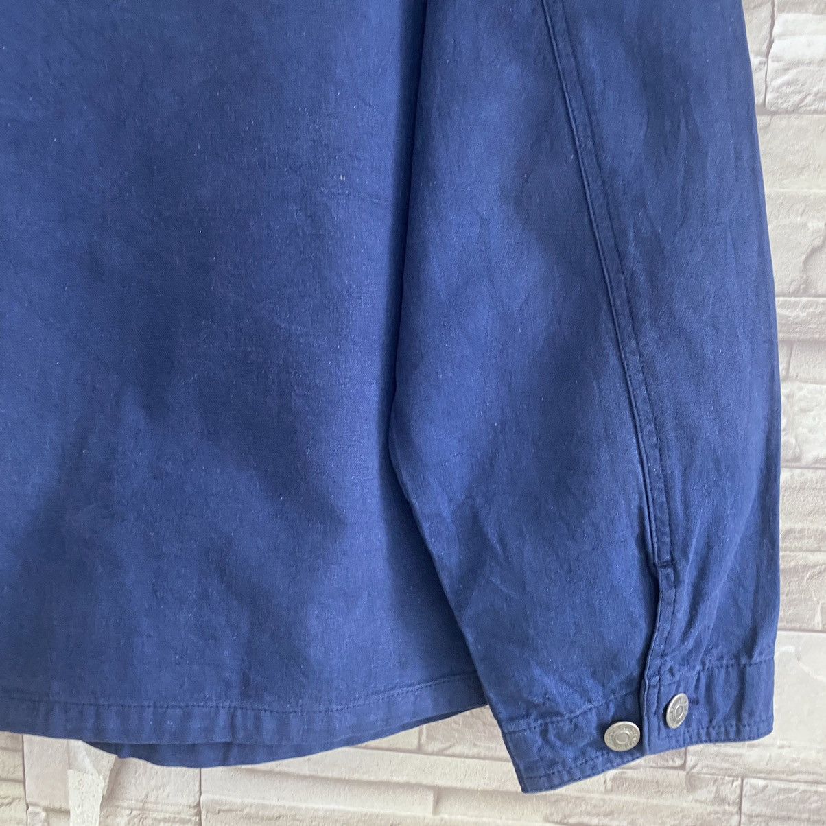 Japanese Brand Vintage Japanese JUNGLE STORM Canvas Chore Jacket Sunfaded Size US M / EU 48-50 / 2 - 9 Thumbnail