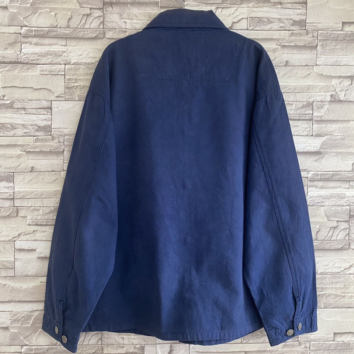 Japanese Brand Vintage Japanese JUNGLE STORM Canvas Chore Jacket Sunfaded Size US M / EU 48-50 / 2 - 7 Thumbnail