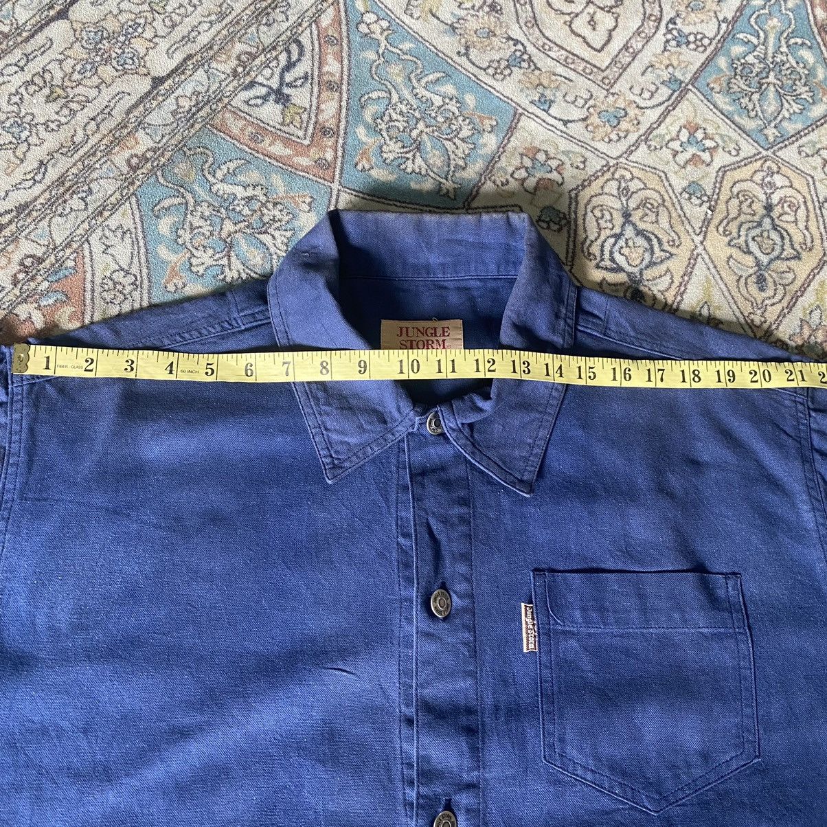 Japanese Brand Vintage Japanese JUNGLE STORM Canvas Chore Jacket Sunfaded Size US M / EU 48-50 / 2 - 16 Thumbnail