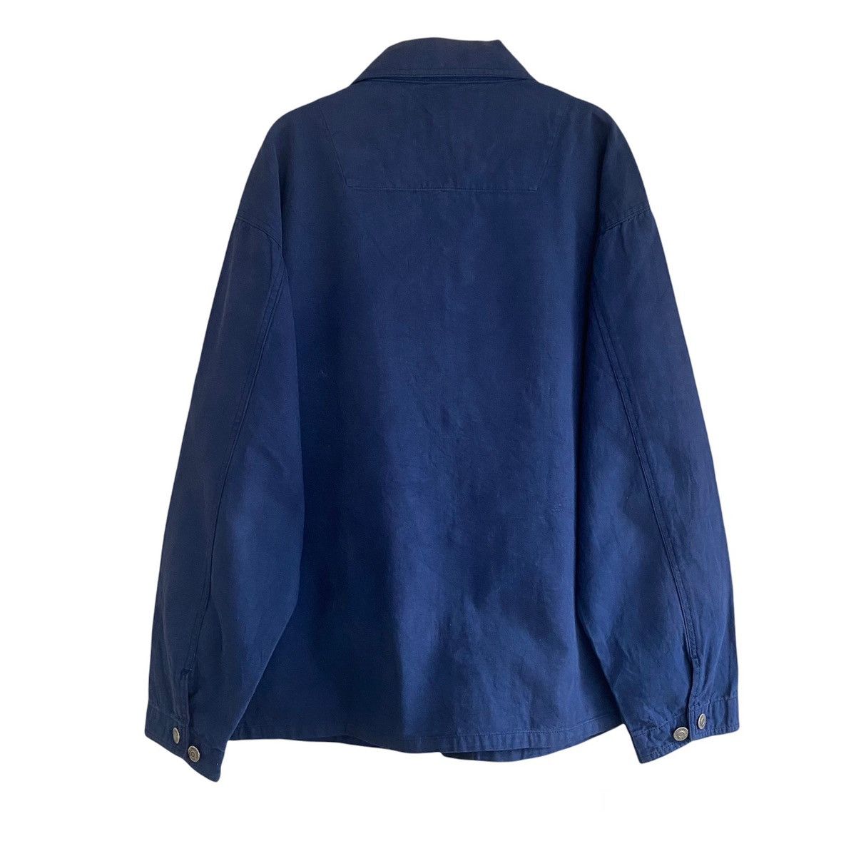 Japanese Brand Vintage Japanese JUNGLE STORM Canvas Chore Jacket Sunfaded Size US M / EU 48-50 / 2 - 2 Thumbnail