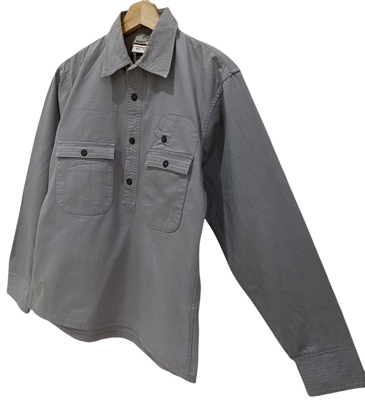 Quicksilver × Quiksilver VTG QUIKSILVER SKATEBOARD HALF BUTTON UP LONGSLEEVE SHIRT Size US M / EU 48-50 / 2 - 6 Thumbnail
