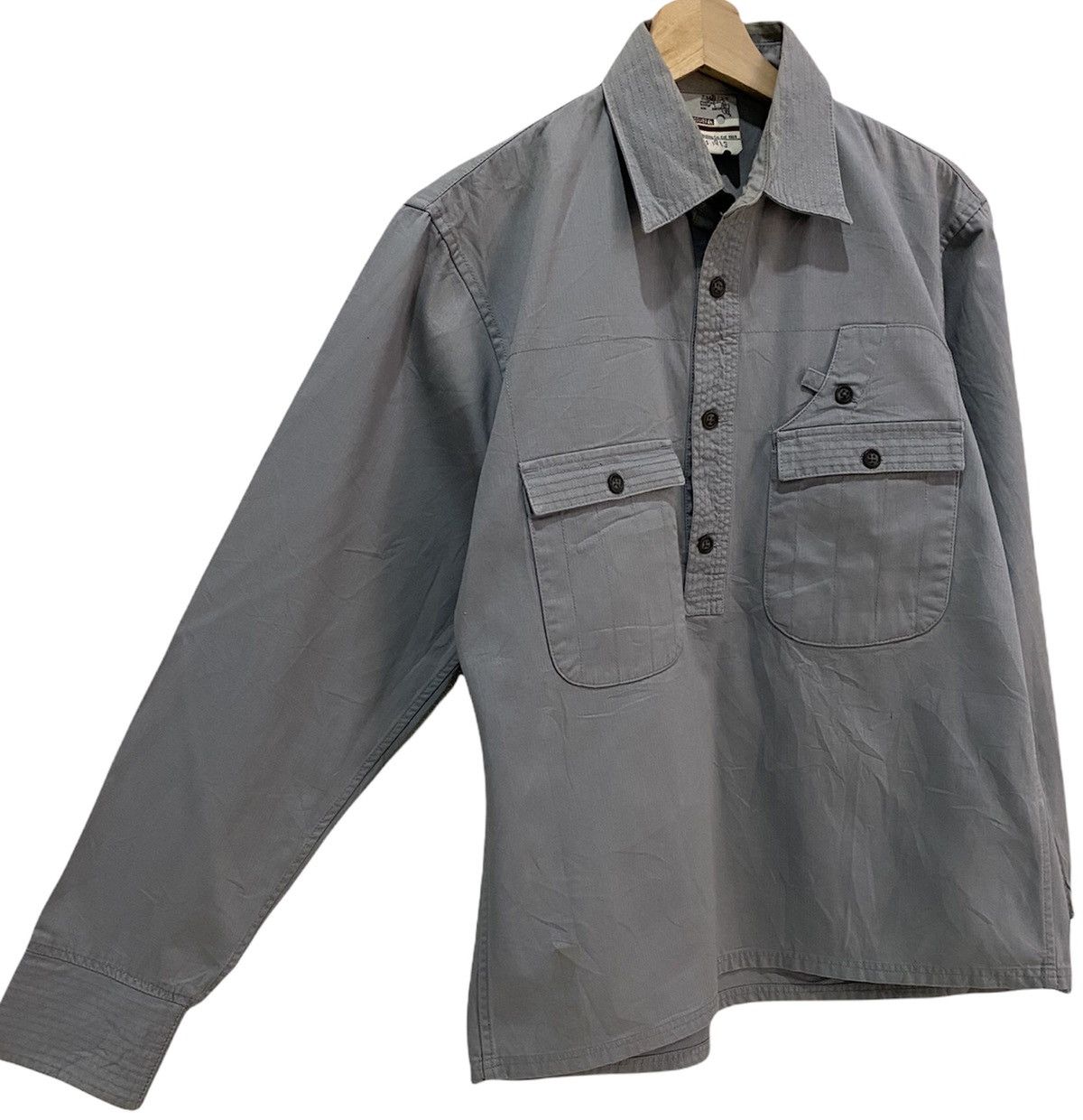Quicksilver × Quiksilver VTG QUIKSILVER SKATEBOARD HALF BUTTON UP LONGSLEEVE SHIRT Size US M / EU 48-50 / 2 - 7 Thumbnail
