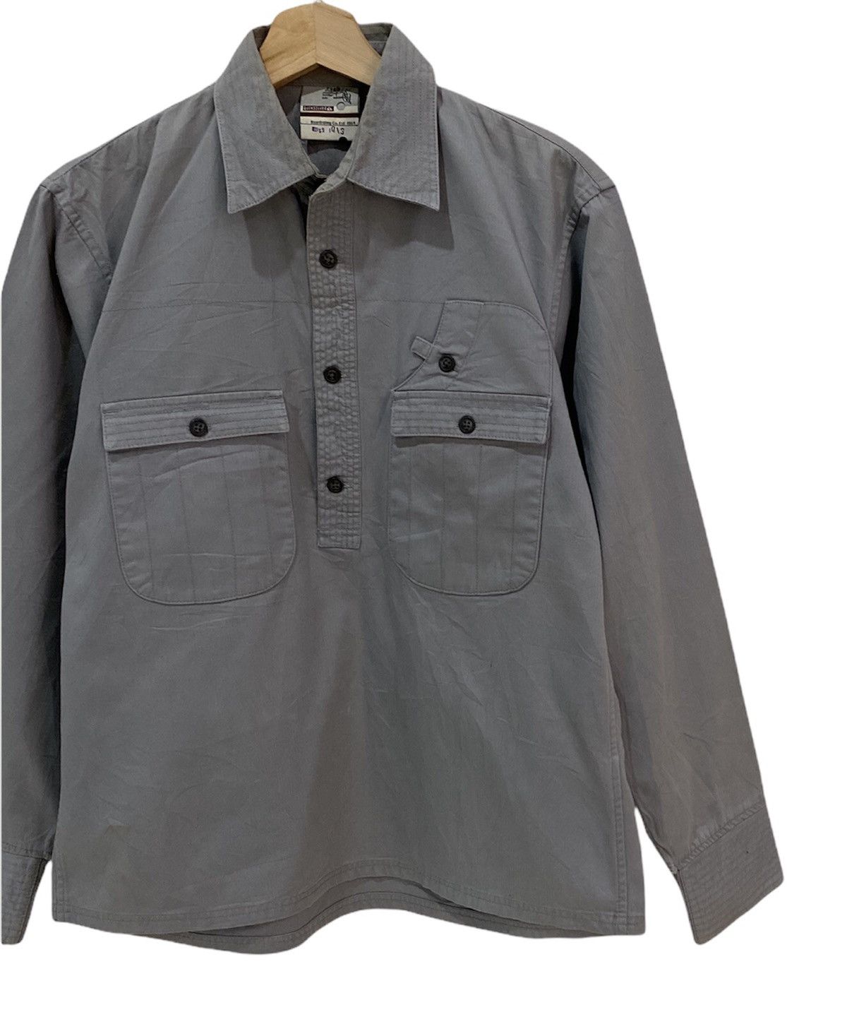 Quicksilver × Quiksilver VTG QUIKSILVER SKATEBOARD HALF BUTTON UP LONGSLEEVE SHIRT Size US M / EU 48-50 / 2 - 4 Thumbnail