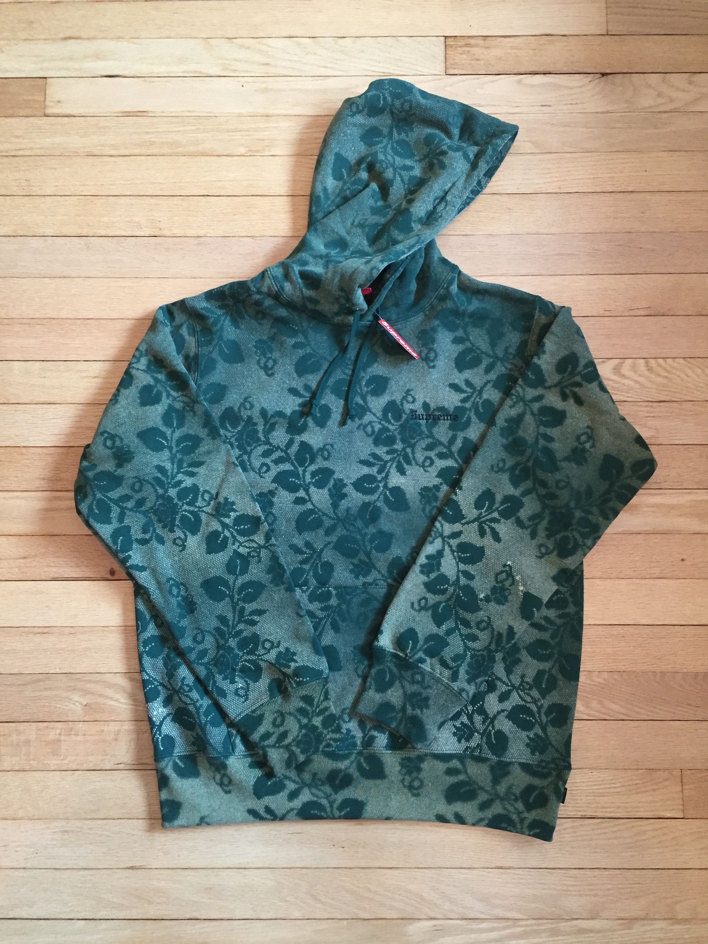 Supreme Bleached Lace Hooded Sweatshirt | Grailed