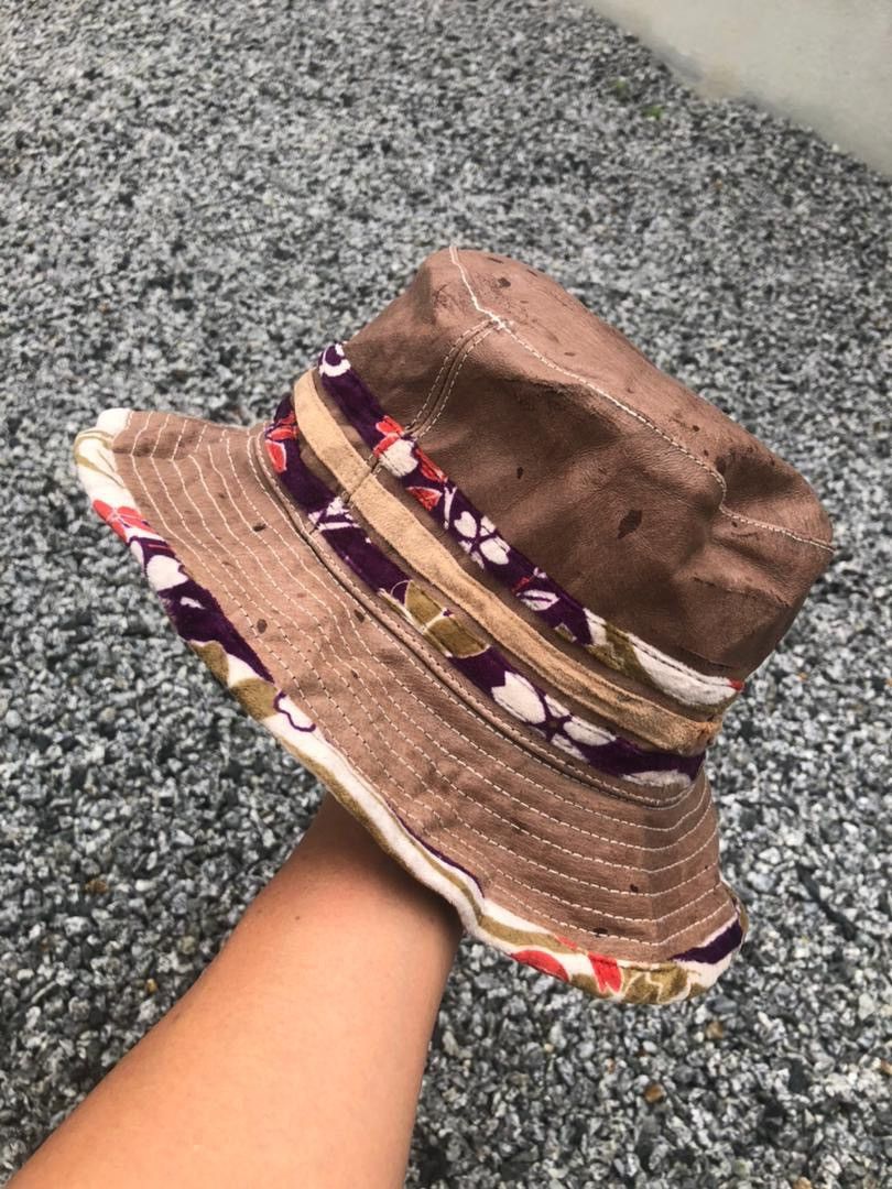 Rare! Leather craft bucket hats