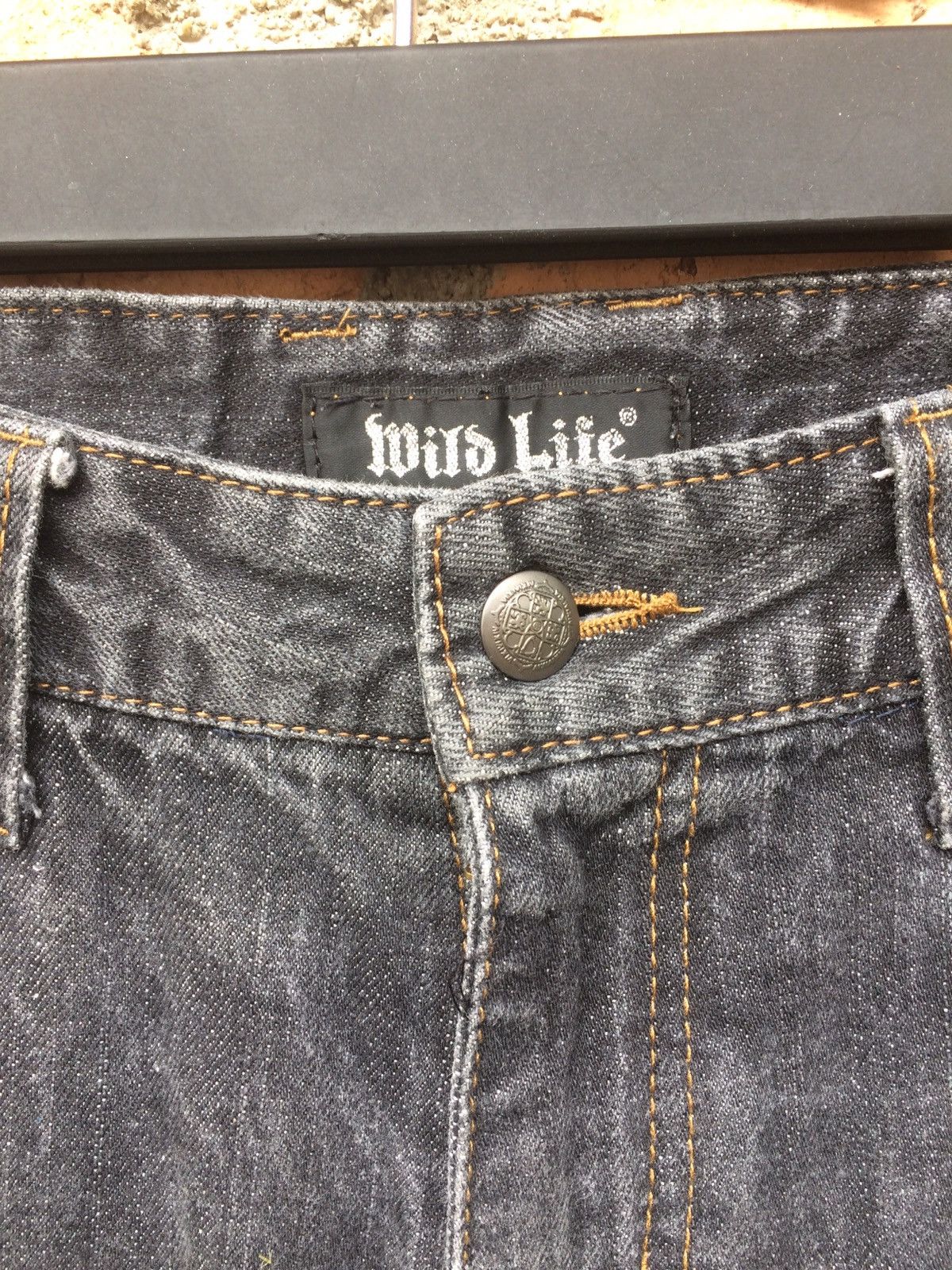 Japanese Brand Japanese Designer Wild Life Streatwear Style Denim Pant Size US 35 - 6 Thumbnail