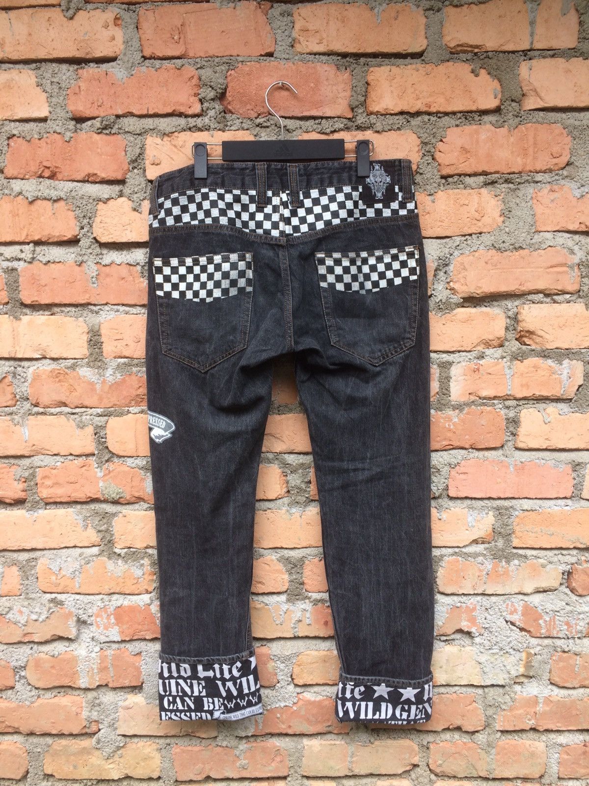 Japanese Brand Japanese Designer Wild Life Streatwear Style Denim Pant Size US 35 - 1 Thumbnail