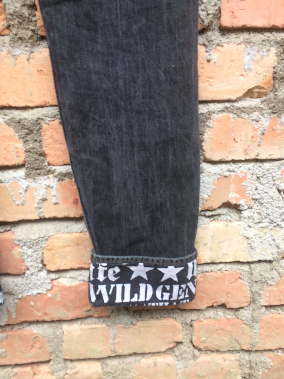 Japanese Brand Japanese Designer Wild Life Streatwear Style Denim Pant Size US 35 - 15 Thumbnail