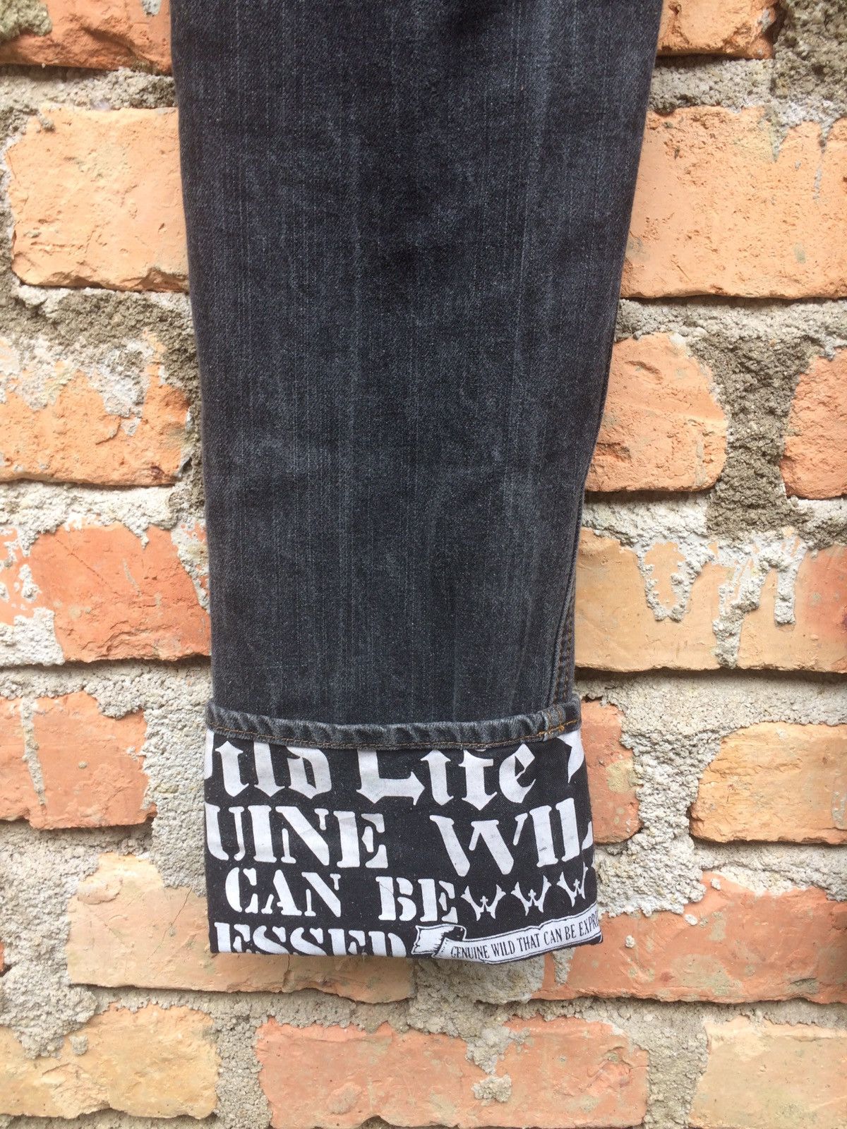 Japanese Brand Japanese Designer Wild Life Streatwear Style Denim Pant Size US 35 - 16 Thumbnail