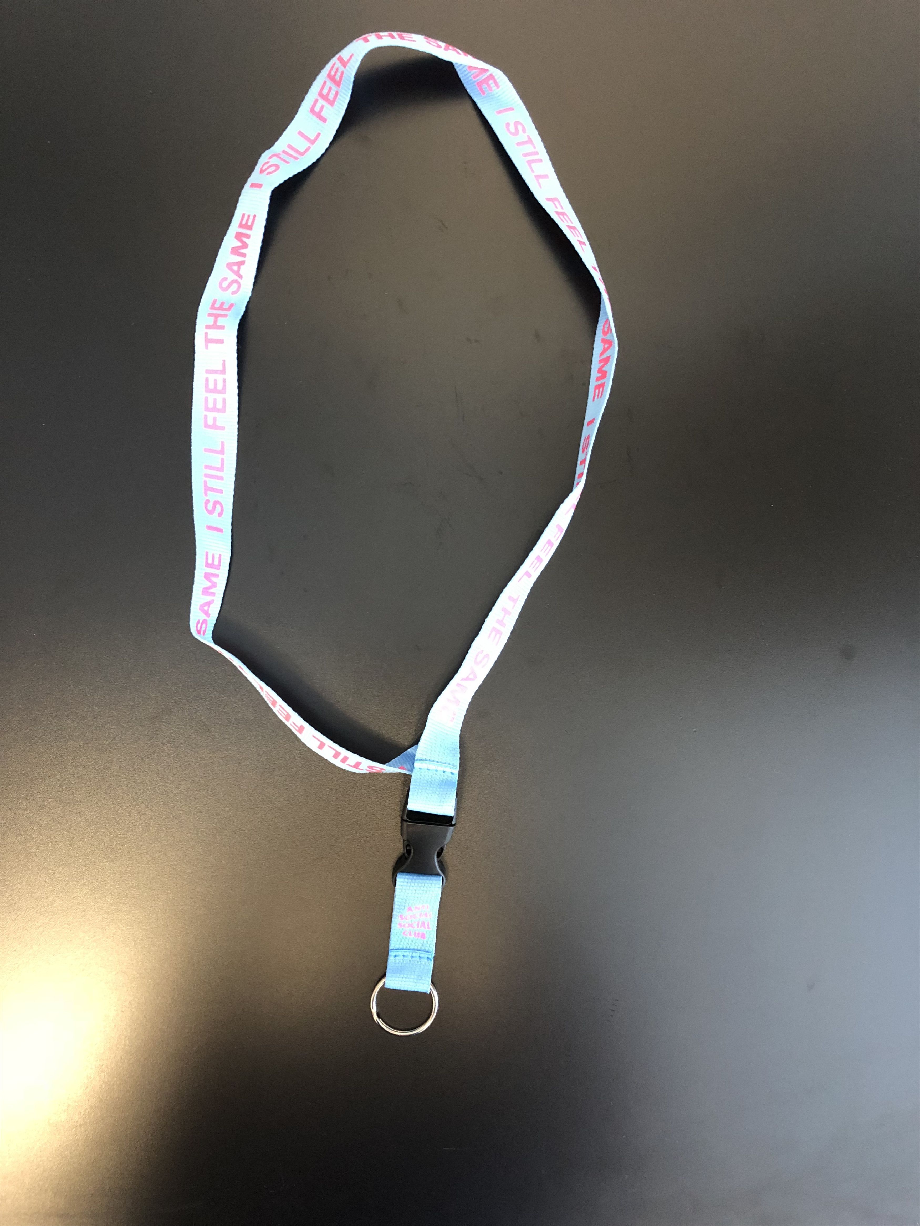 Anti Social Social Club DS ASSC Pink Logo Choke yourself Blue Lanyard keychain Size ONE SIZE - 2 Thumbnail