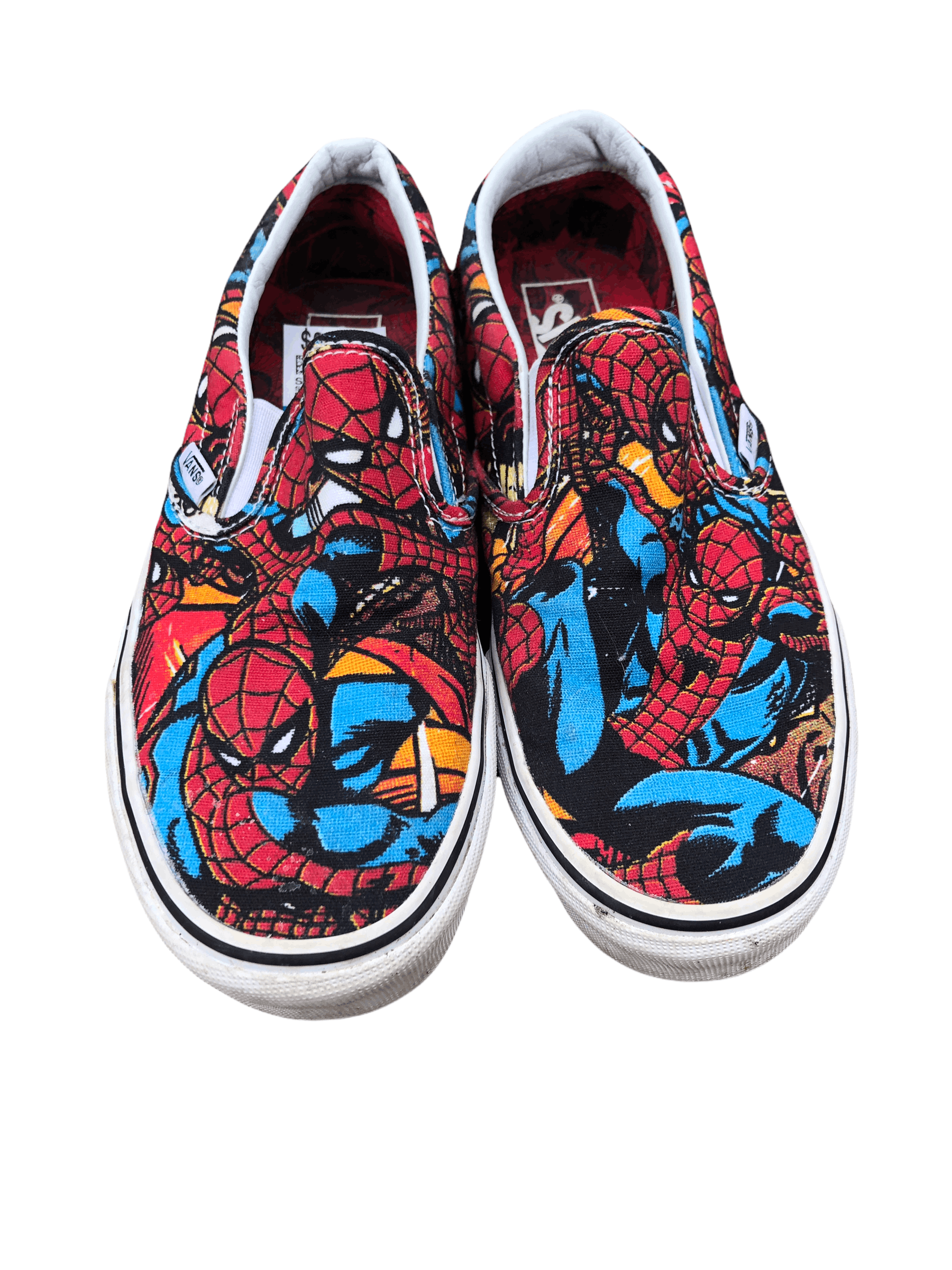 Vans x marvel shops spiderman slip on