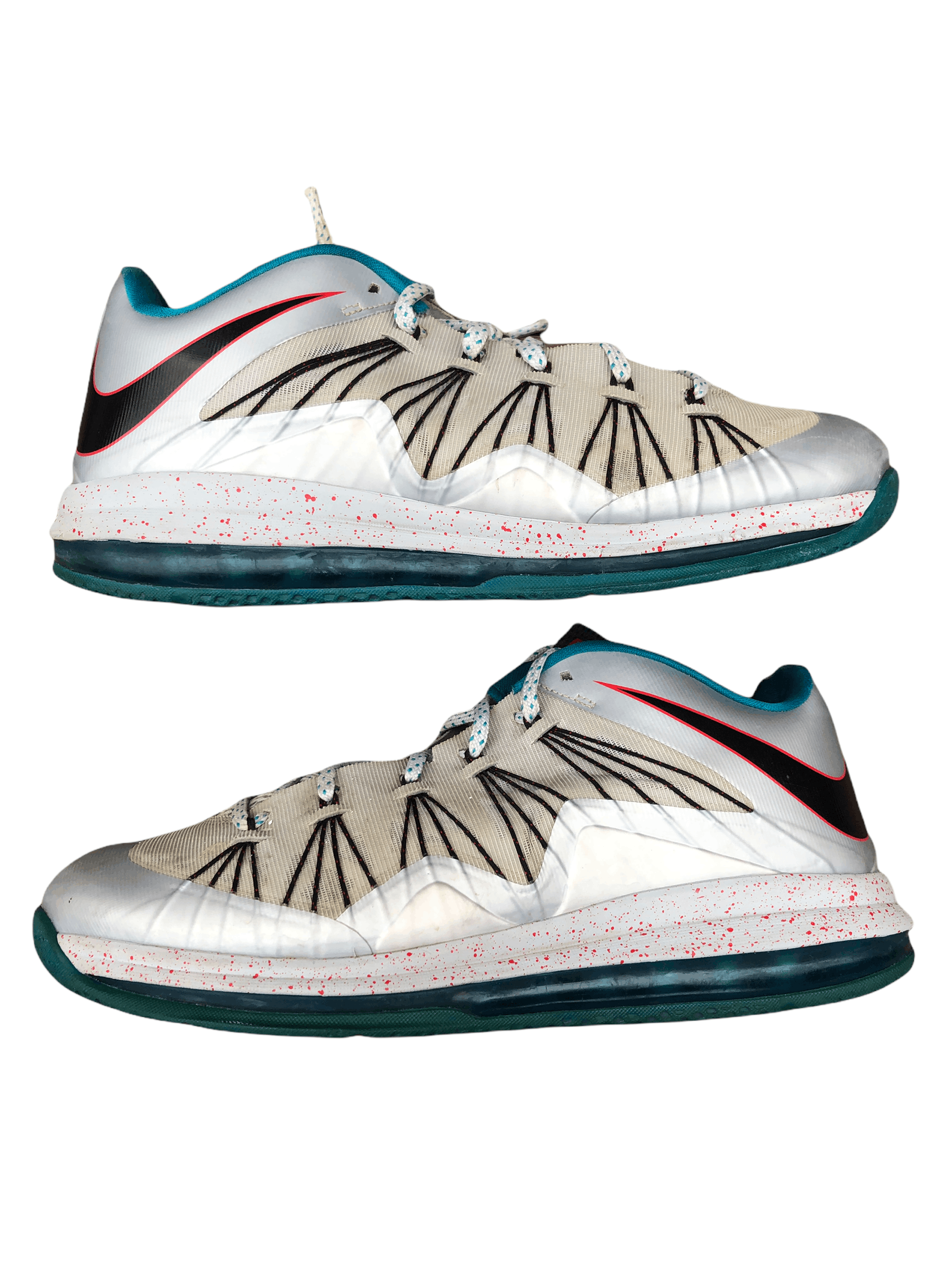 Vintage 2013 Nike Air Max LeBron 10 Tropical Teal Platinum