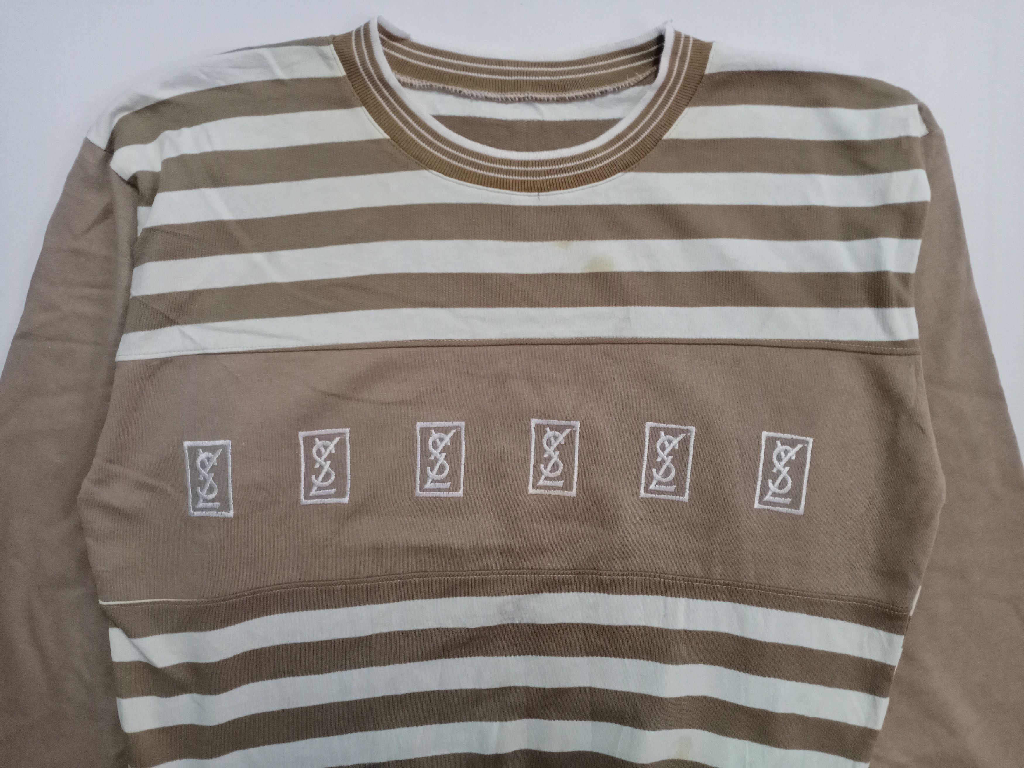 Vintage × Yves Saint Laurent 💥BESTOFFER💥Yves saint Laurent vintage YSL Sweatshirt Size US L / EU 52-54 / 3 - 5 Thumbnail