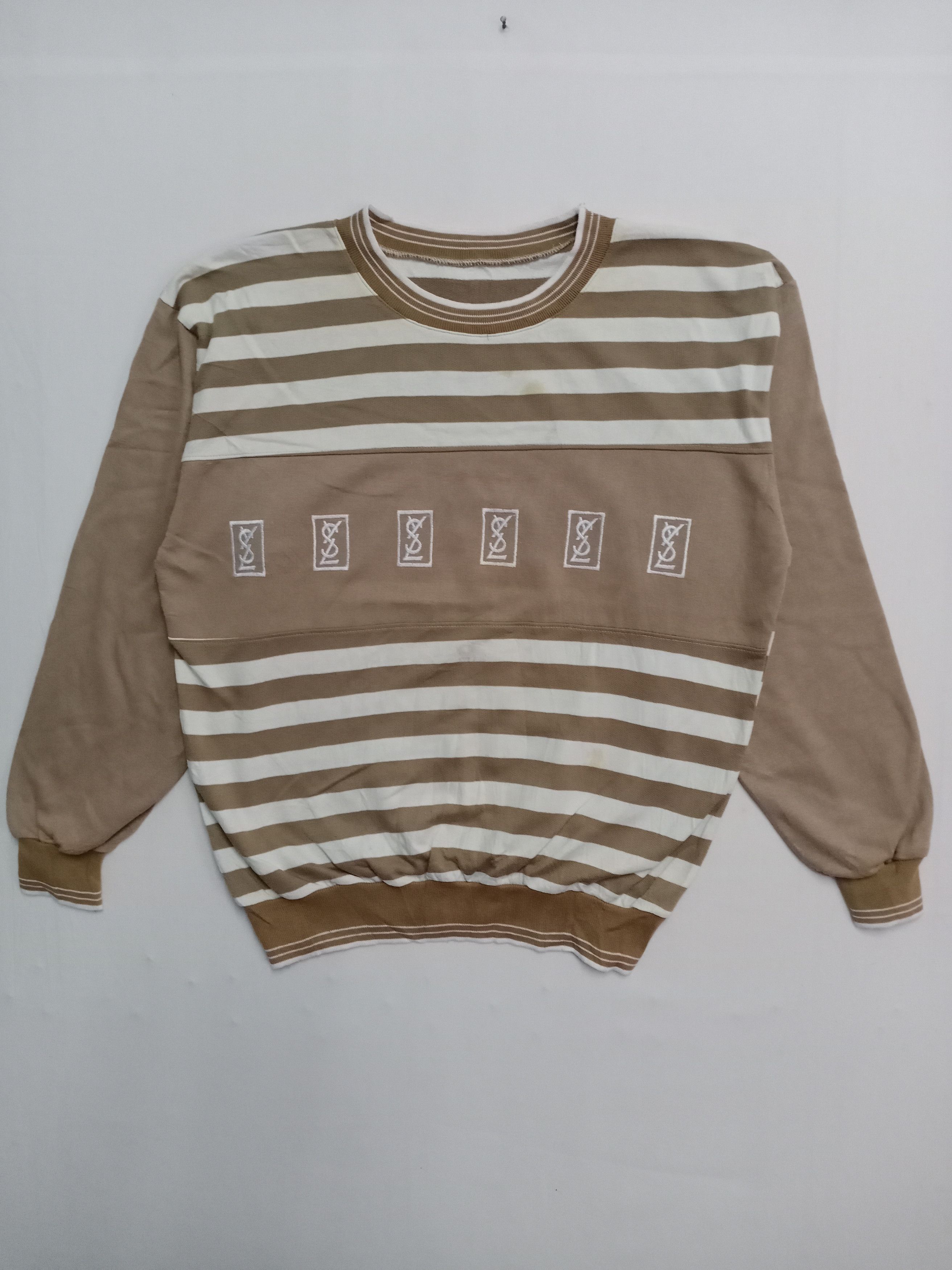 Vintage × Yves Saint Laurent 💥BESTOFFER💥Yves saint Laurent vintage YSL Sweatshirt Size US L / EU 52-54 / 3 - 1 Thumbnail