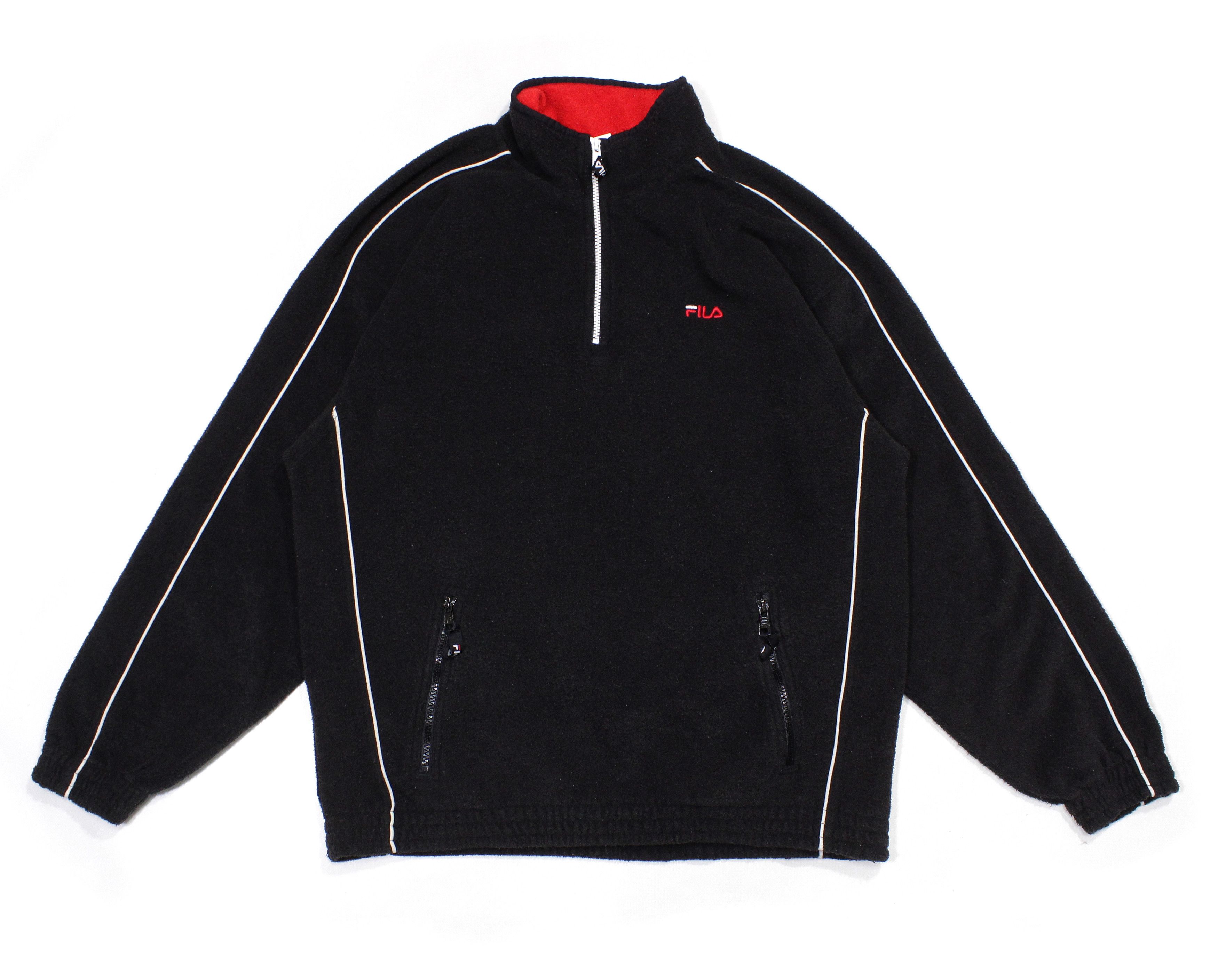 Fila 90S Logo Fleece Jacket Vintage Size US XL / EU 56 / 4 - 1 Thumbnail
