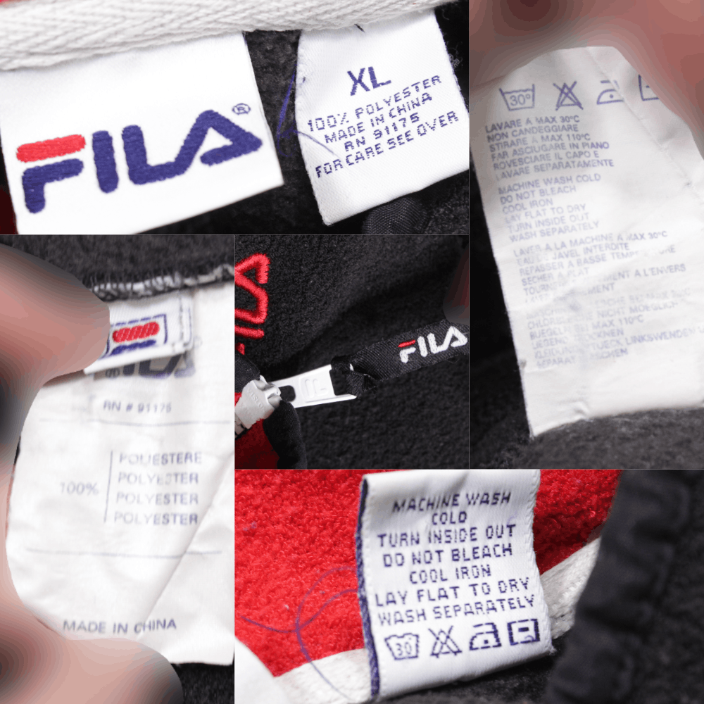 Fila 90S Logo Fleece Jacket Vintage Size US XL / EU 56 / 4 - 8 Thumbnail