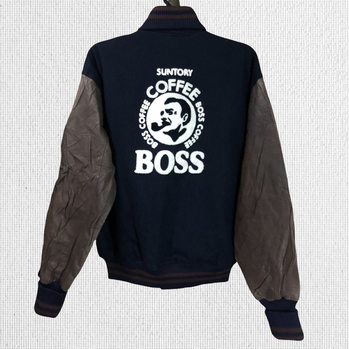 Vintage Vintage Suntory Coffee Boss Big Logo Varsity Jacket Size US L / EU 52-54 / 3 - 1 Thumbnail