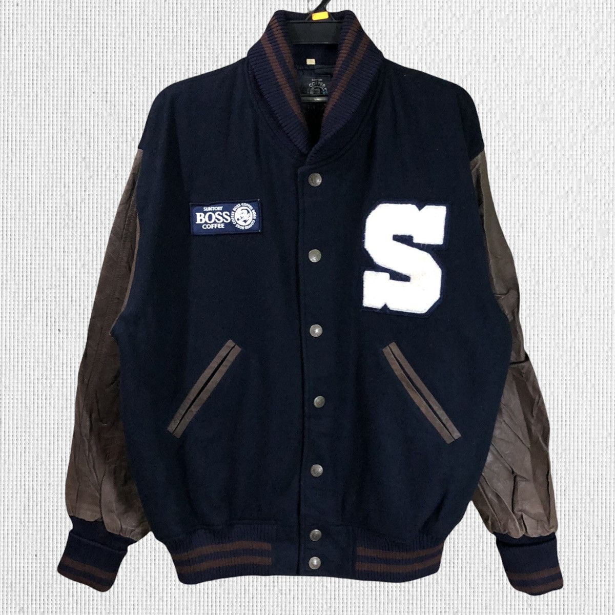 Vintage Vintage Suntory Coffee Boss Big Logo Varsity Jacket Size US L / EU 52-54 / 3 - 2 Thumbnail