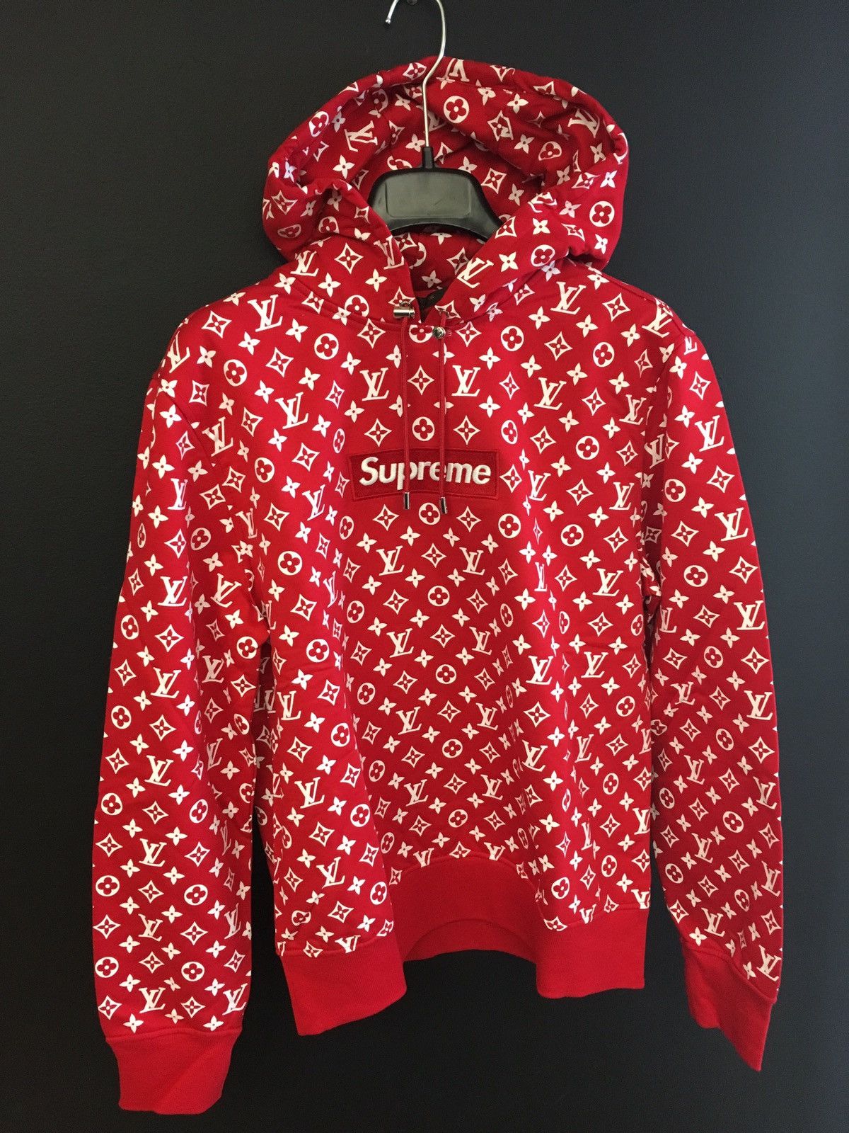 Louis Vuitton × Supreme Supreme X Louis V hoodie L | Grailed