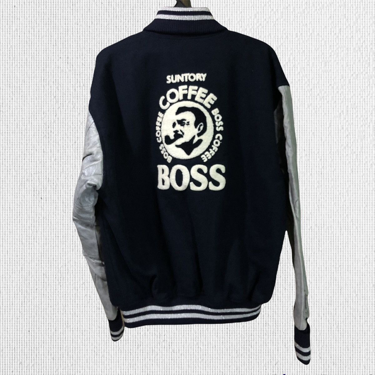 Vintage Vintage Suntory Coffee Boss Big Logo Varsity Jacket Size US L / EU 52-54 / 3 - 1 Thumbnail