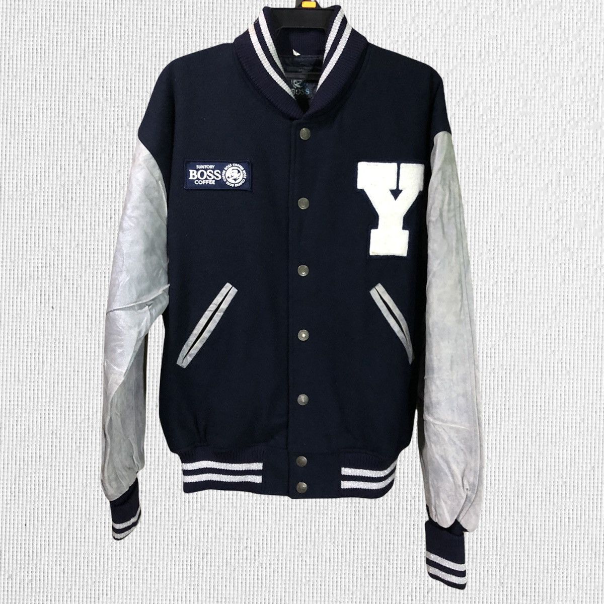 Vintage Vintage Suntory Coffee Boss Big Logo Varsity Jacket Size US L / EU 52-54 / 3 - 2 Thumbnail