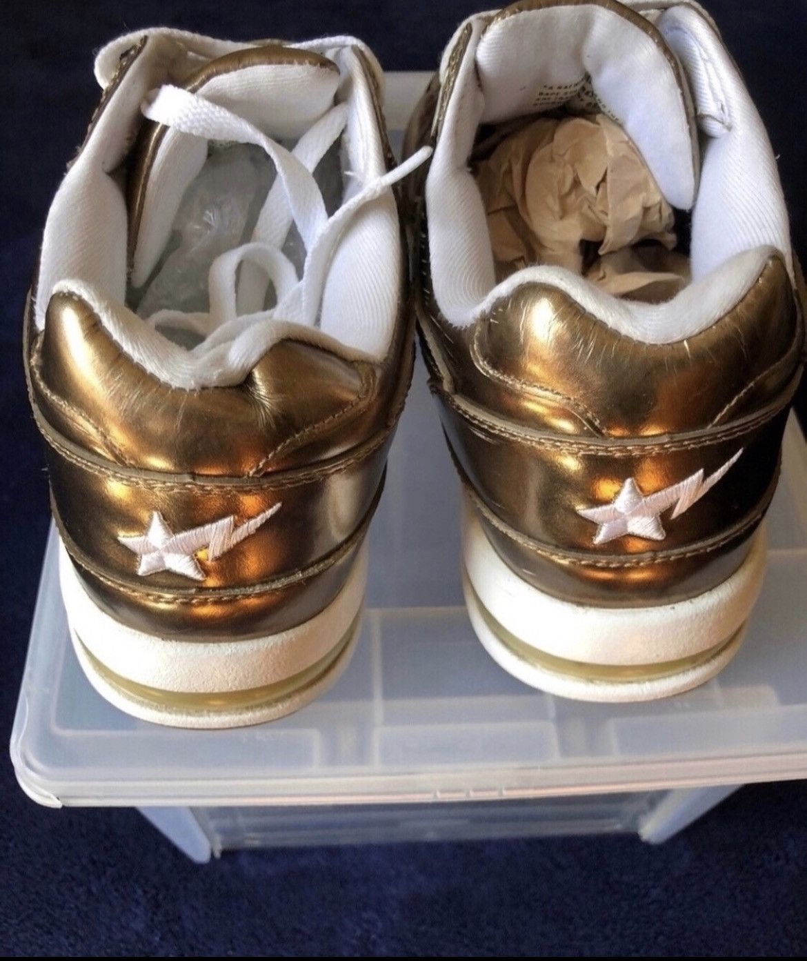 Bape Bape Gold Roadstas Size US 9.5 / EU 42-43 - 4 Thumbnail
