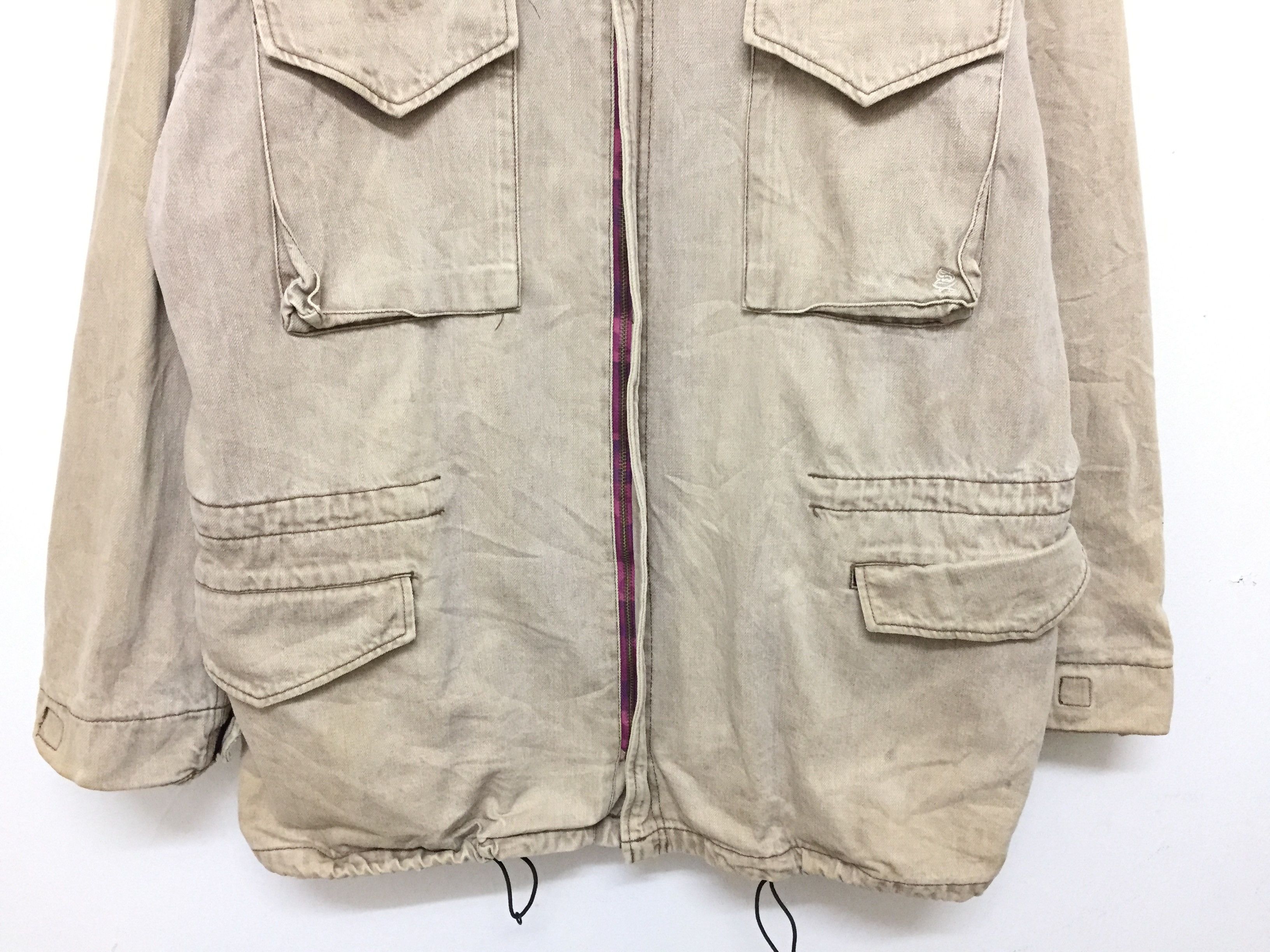 Swagger 90's SWAGGER M65 Big pocket denim Heavy jacket Size US XL / EU 56 / 4 - 8 Thumbnail