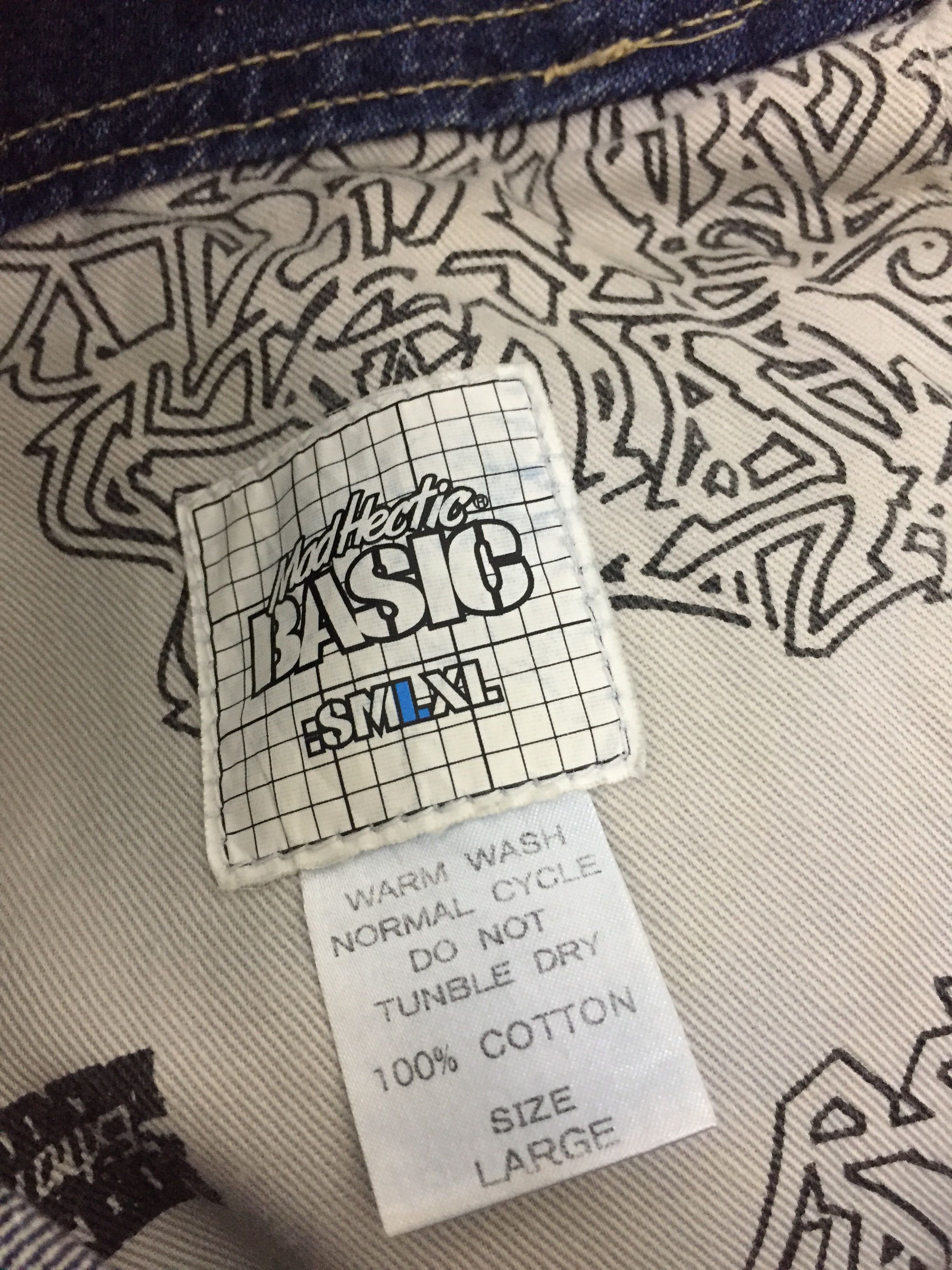 realmad HECTIC 90's Mad HECTIC Contra Stitch Double Knee baggy Raw Denim Size US 33 - 11 Thumbnail