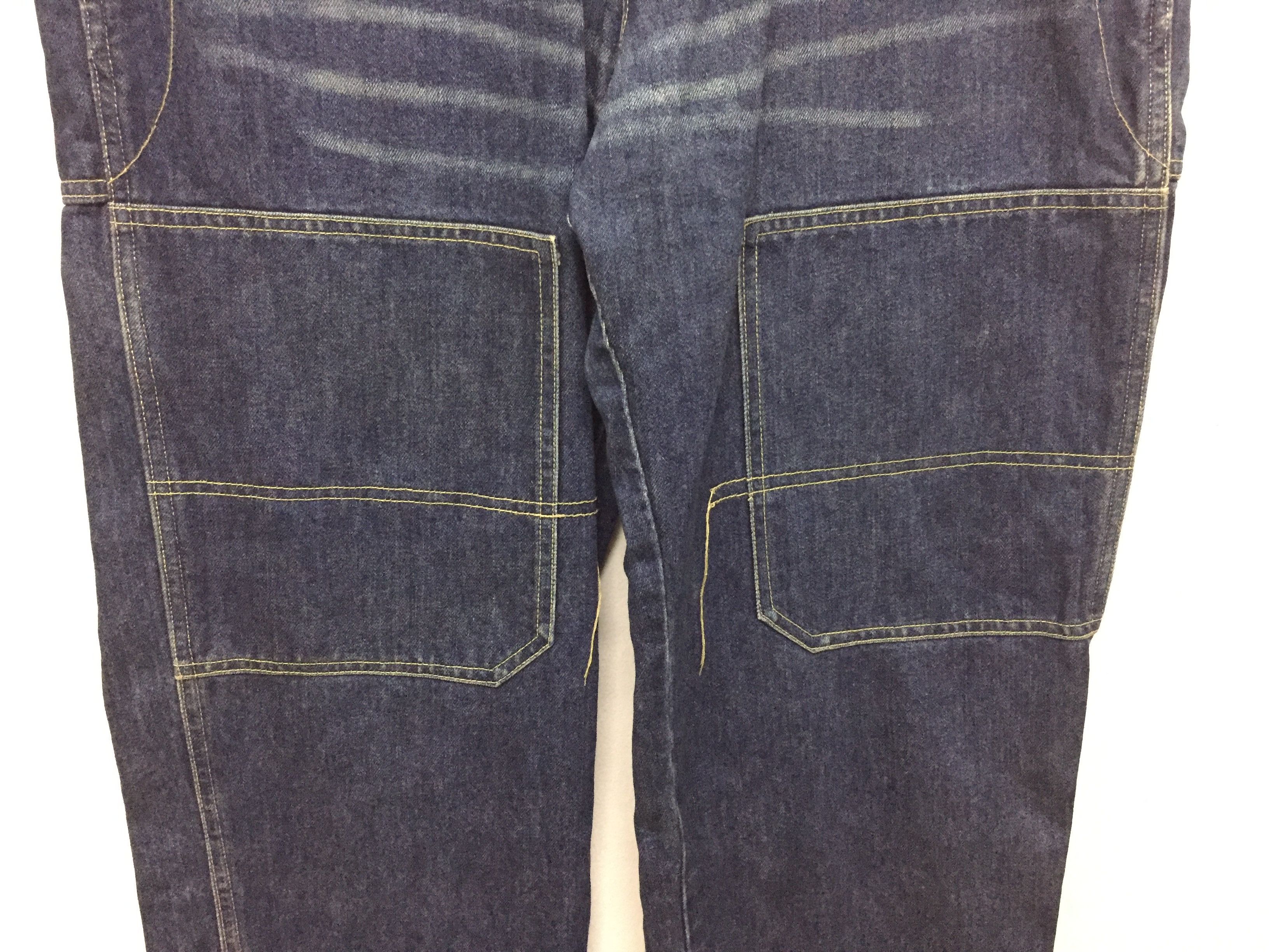 realmad HECTIC 90's Mad HECTIC Contra Stitch Double Knee baggy Raw Denim Size US 33 - 4 Thumbnail