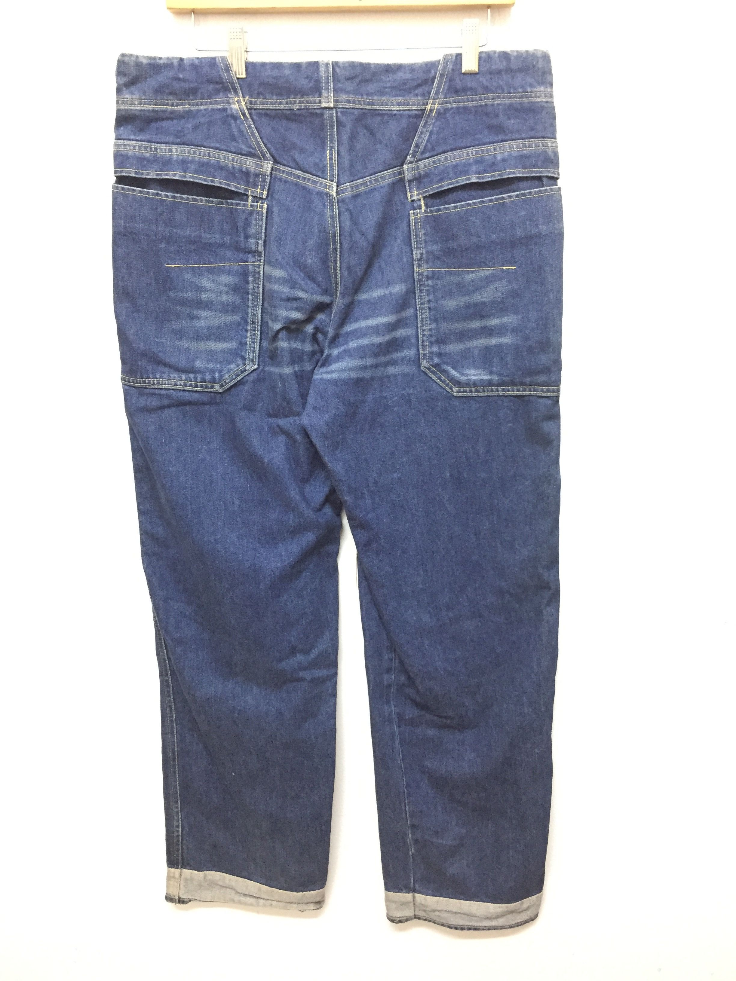 realmad HECTIC 90's Mad HECTIC Contra Stitch Double Knee baggy Raw Denim Size US 33 - 8 Thumbnail
