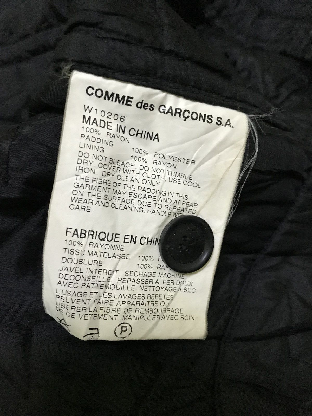 Comme des Garcons comme des garcons embroidered star padded coat jacket Size US L / EU 52-54 / 3 - 7 Thumbnail